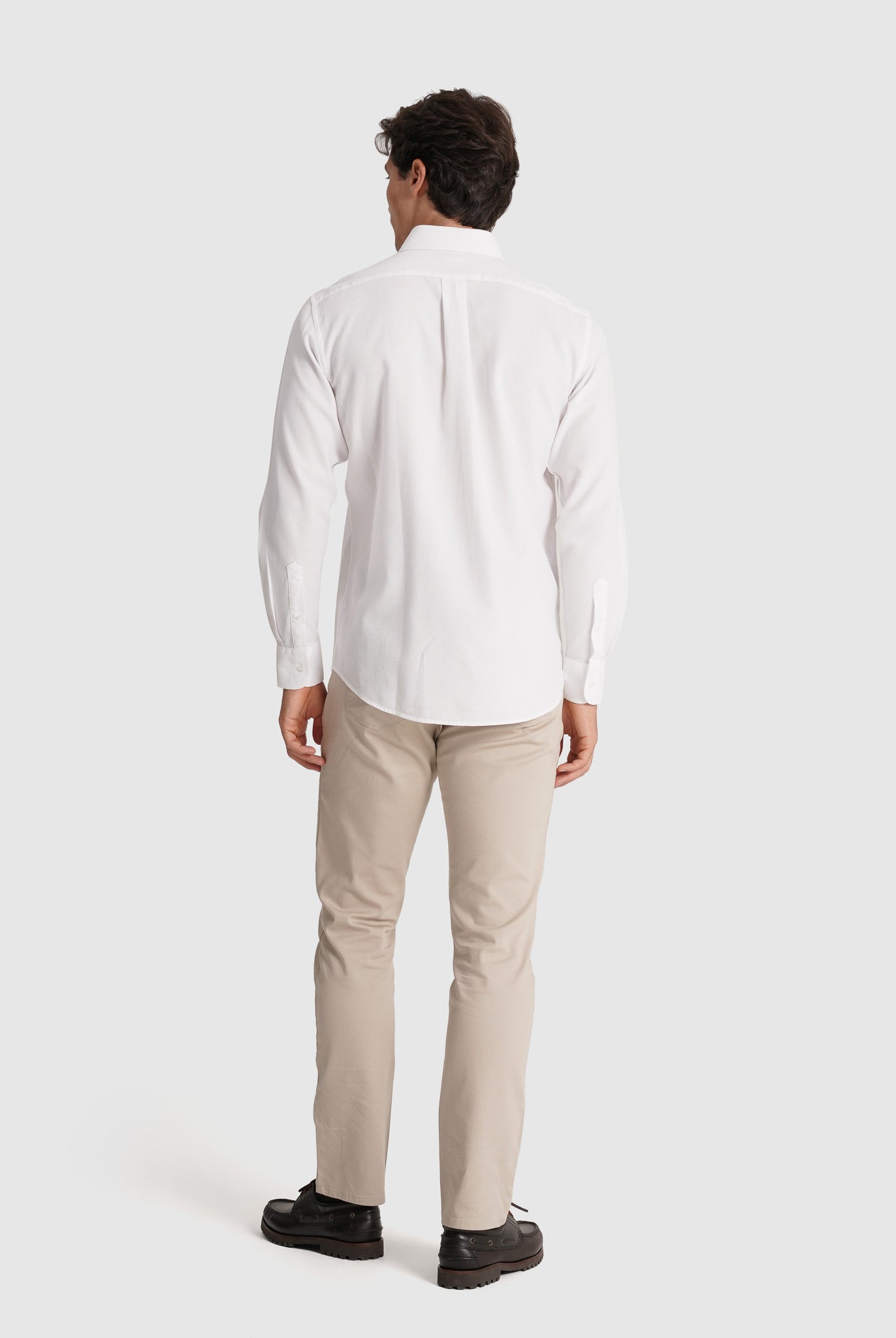 WHITE COTTON SHIRT LONG SLEEVE REGULAR FIT MR. BLUE
