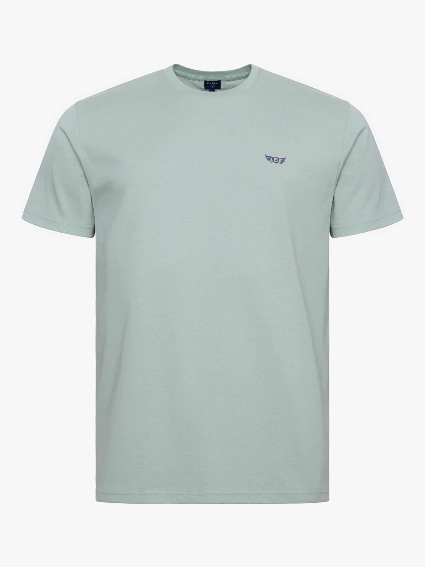 T-SHIRT ALGODÃO VERDE MANGA CURTA REGULAR FIT MR. BLUE