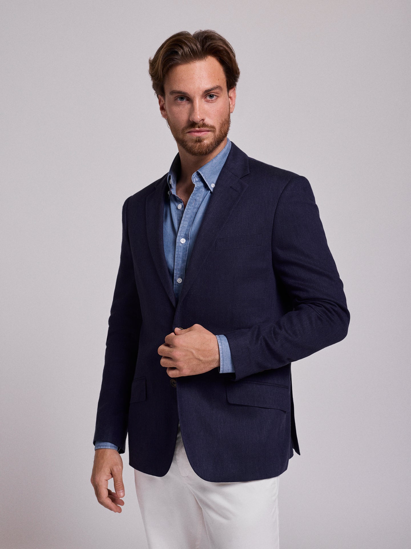 BLUE LONG SLEEVE REGULAR FIT MR. BLUE