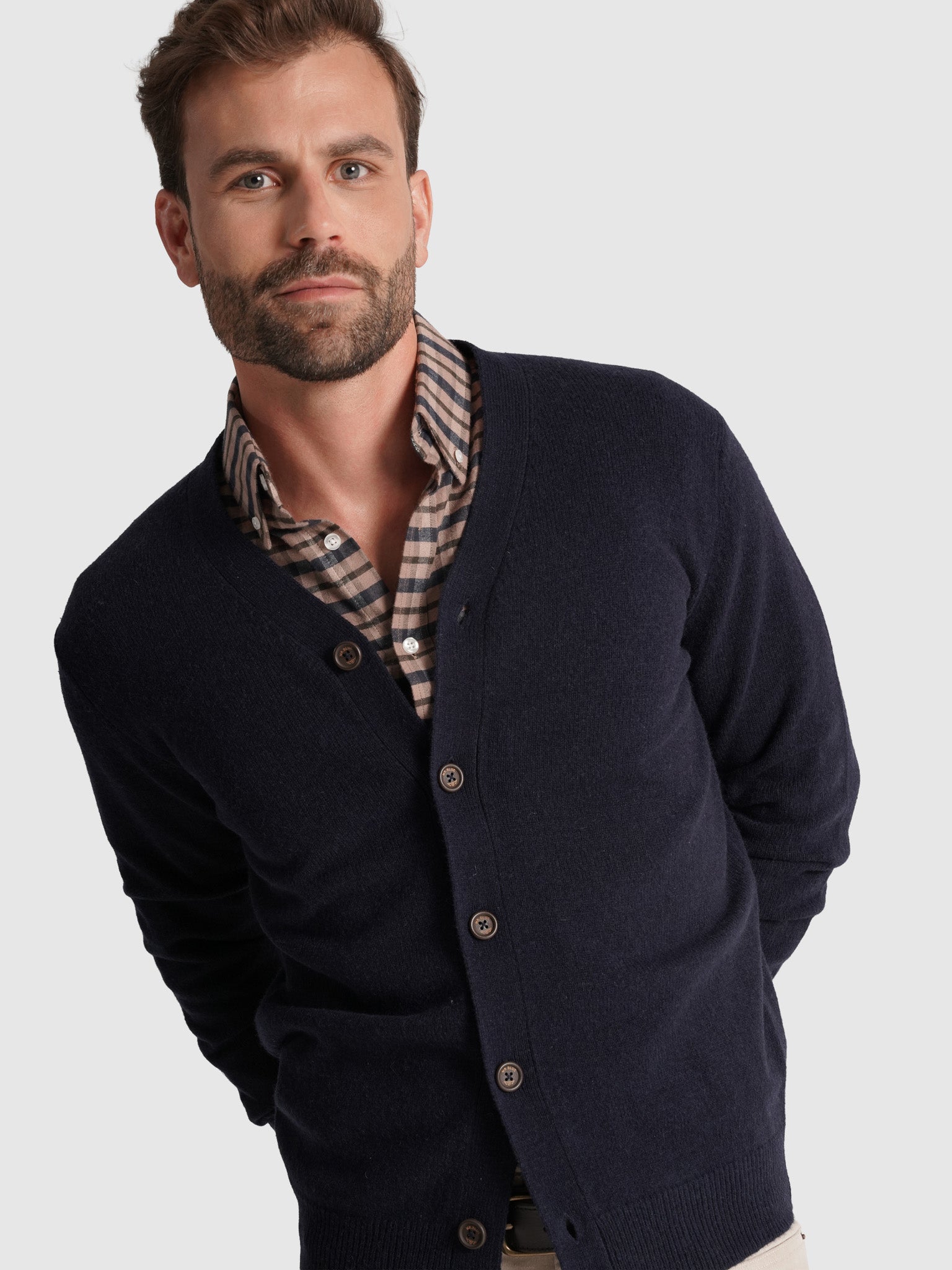 BLUE WOOL PULLOVER LONG SLEEVE REGULAR FIT MR. BLUE