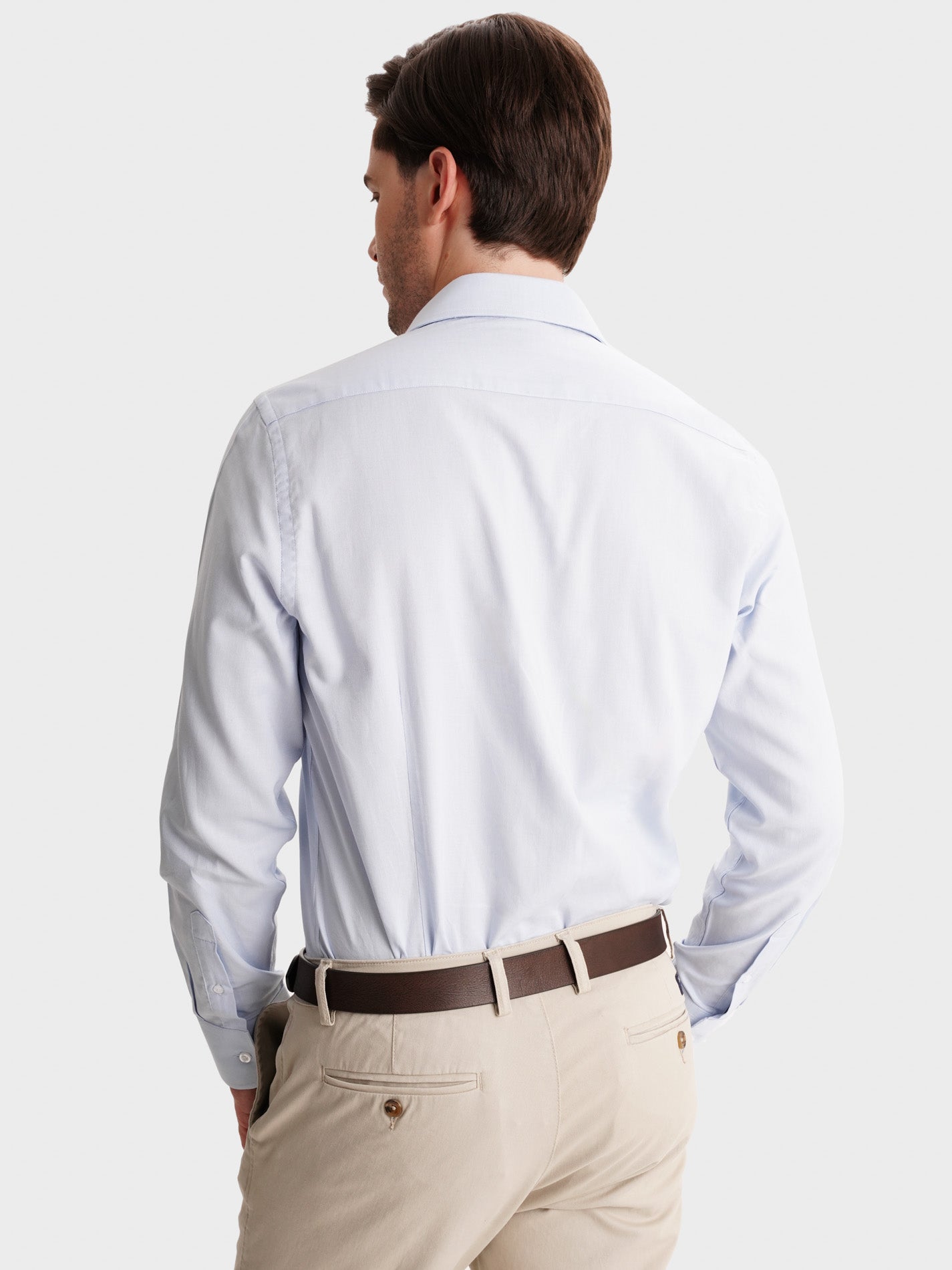 CAMISA MR AZUL SLIM FIT. AZUL