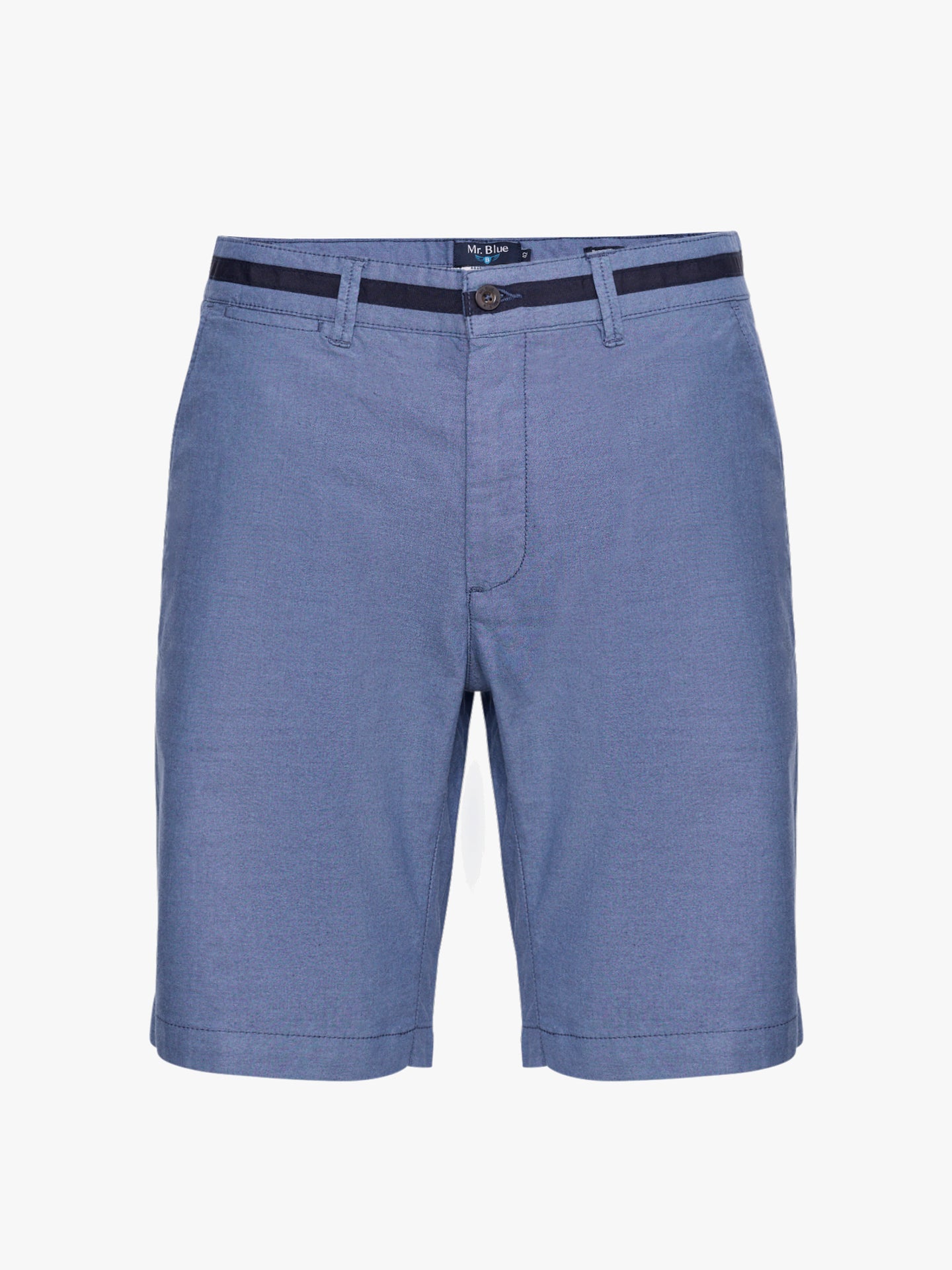 BERMUDA DE ALGODÓN AZUL REGULAR FIT MR. AZUL