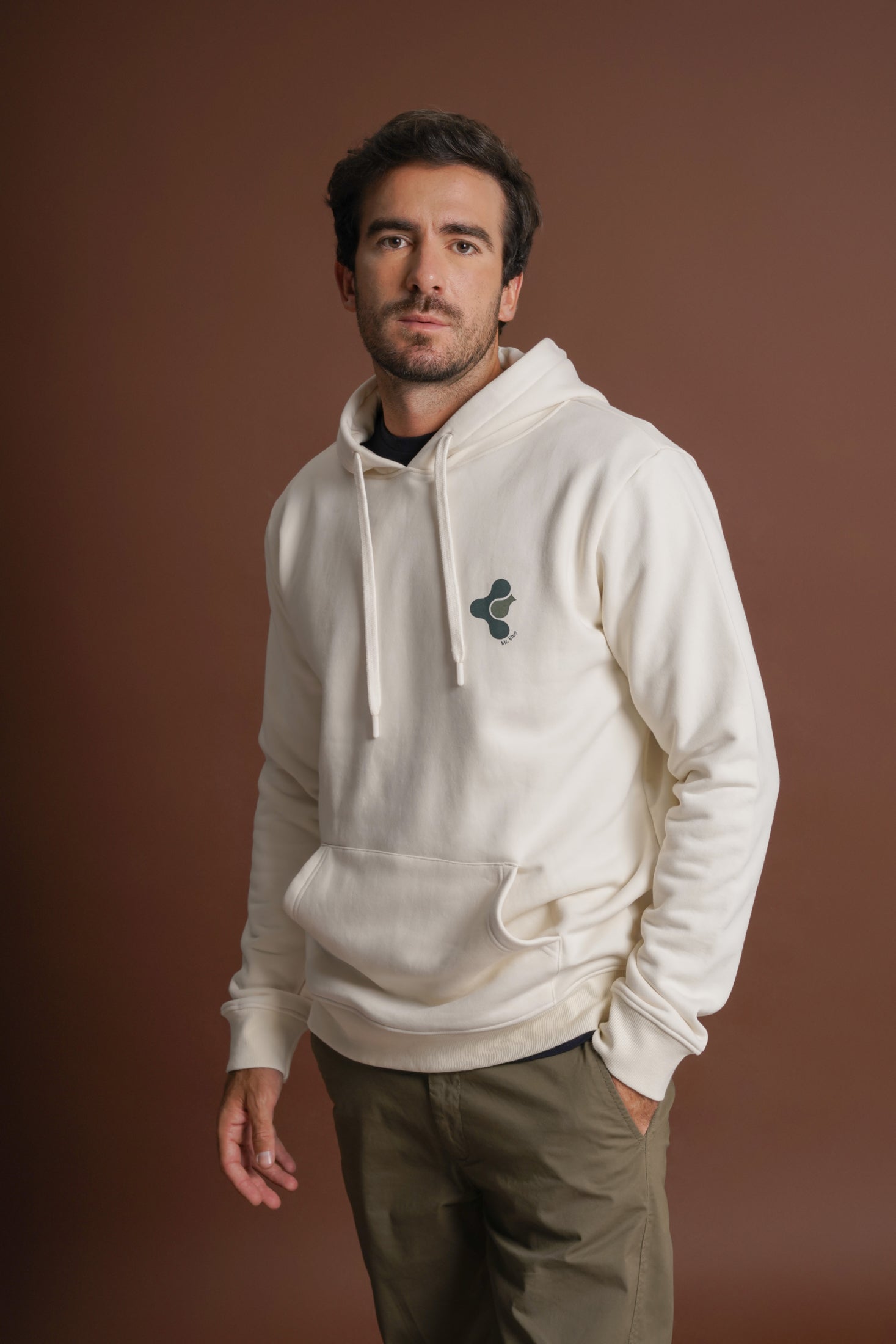 HOODIE REGULAR FIT CRU PADRÃO MR. BLUE