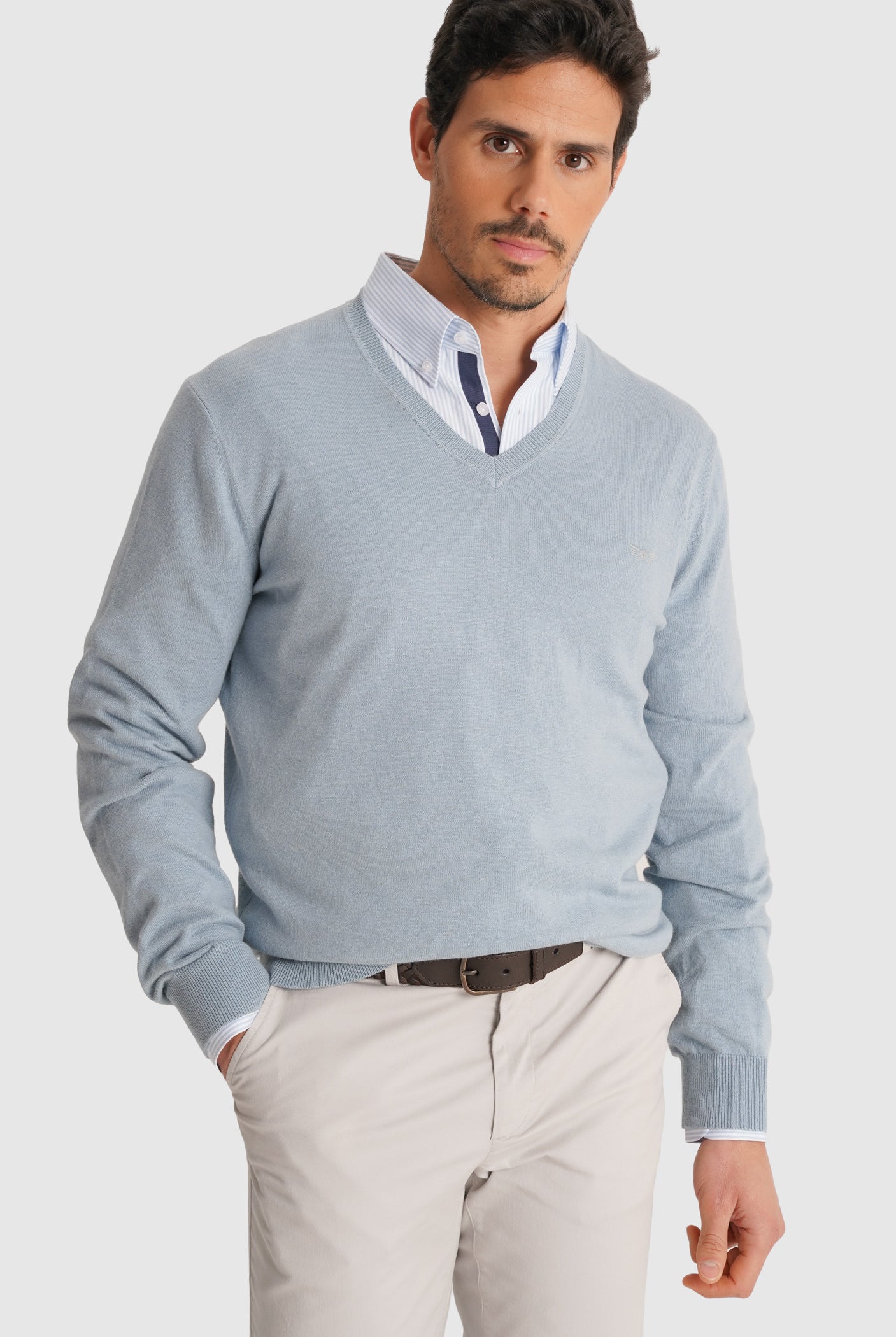 BLUE PULLOVER REGULAR FIT MR. BLUE
