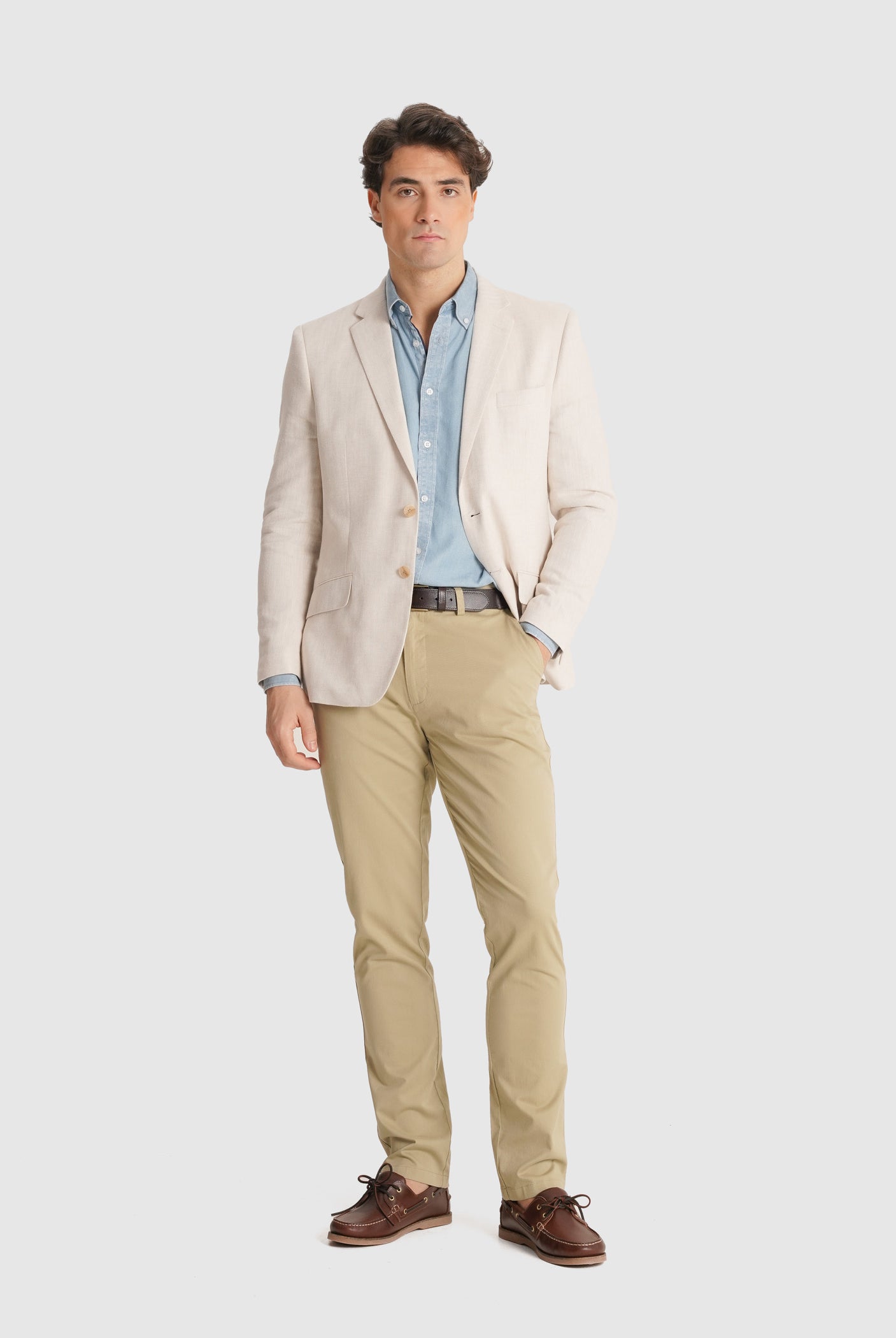 REGULAR FIT BEIGE BLAZER MR. BLUE