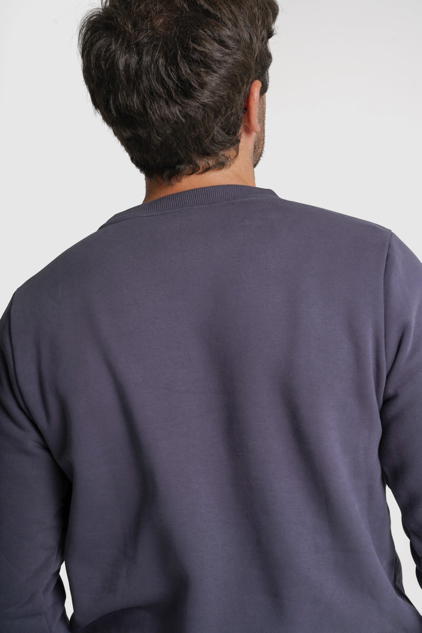 HOODIE ALGODÃO REGULAR FIT AZUL LISO MR. BLUE