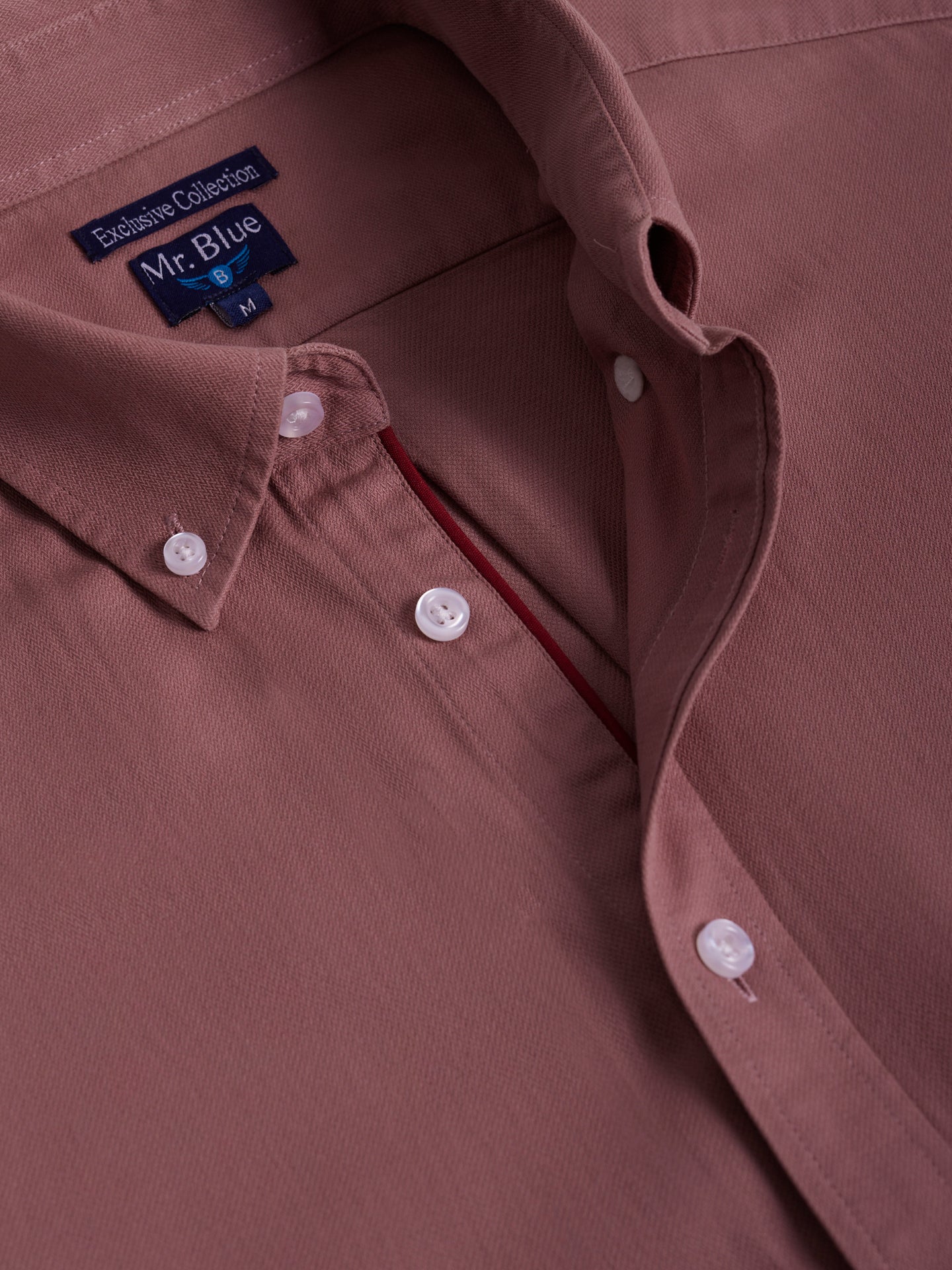 PINK REGULAR FIT MR SHIRT. BLUE