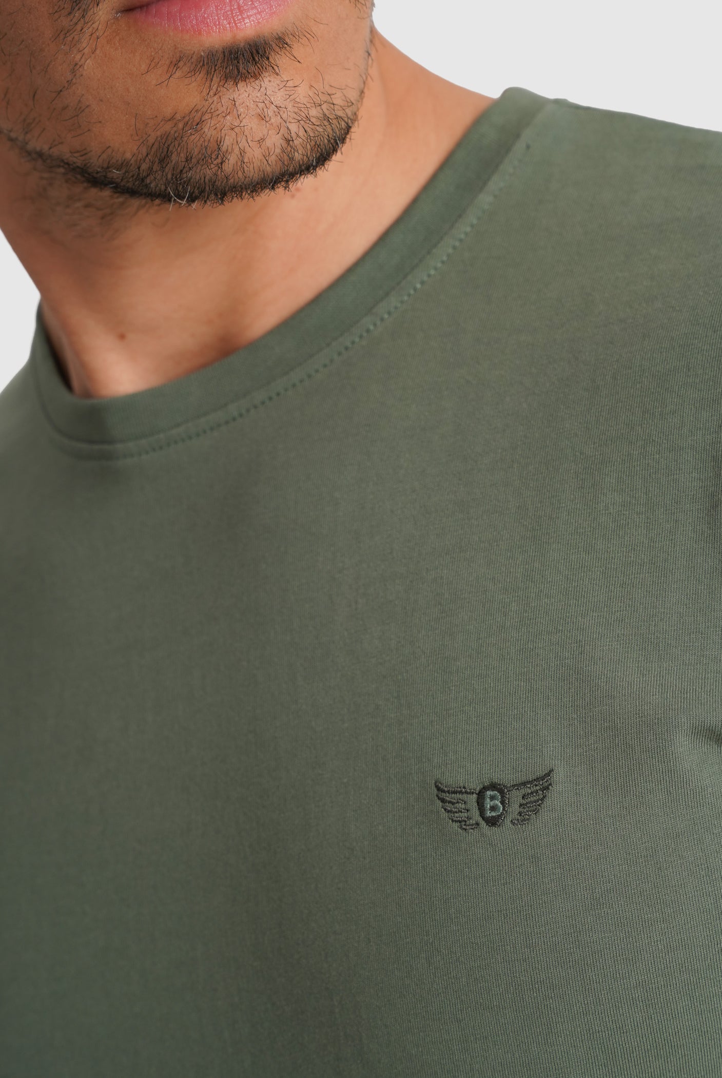 GREEN T-SHIRT SHORT SLEEVE REGULAR FIT MR. BLUE