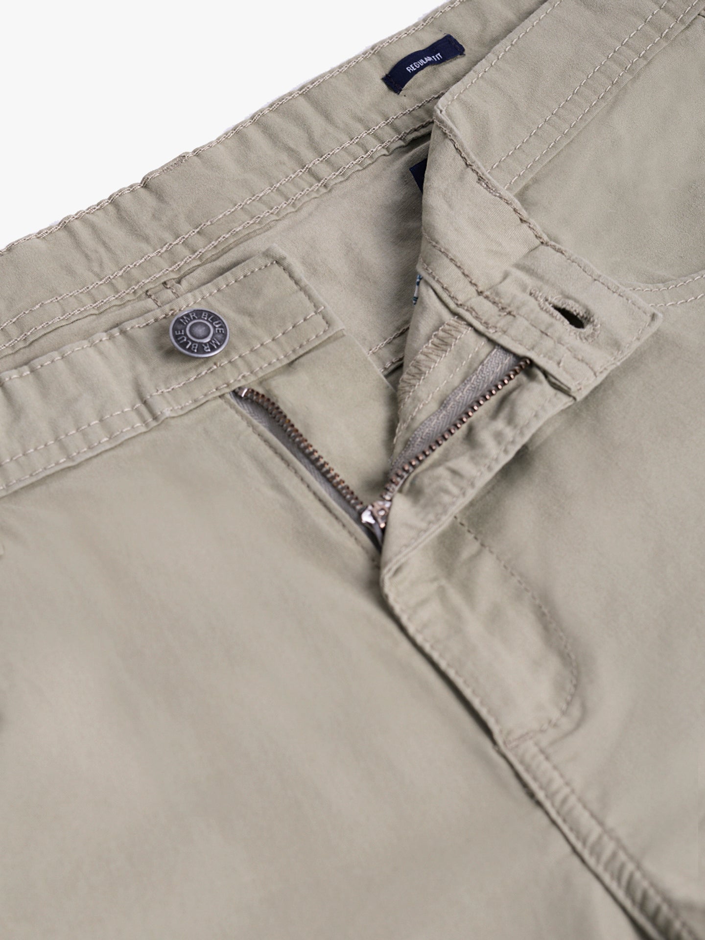 GREEN COTTON TROUSERS REGULAR FIT MR. BLUE