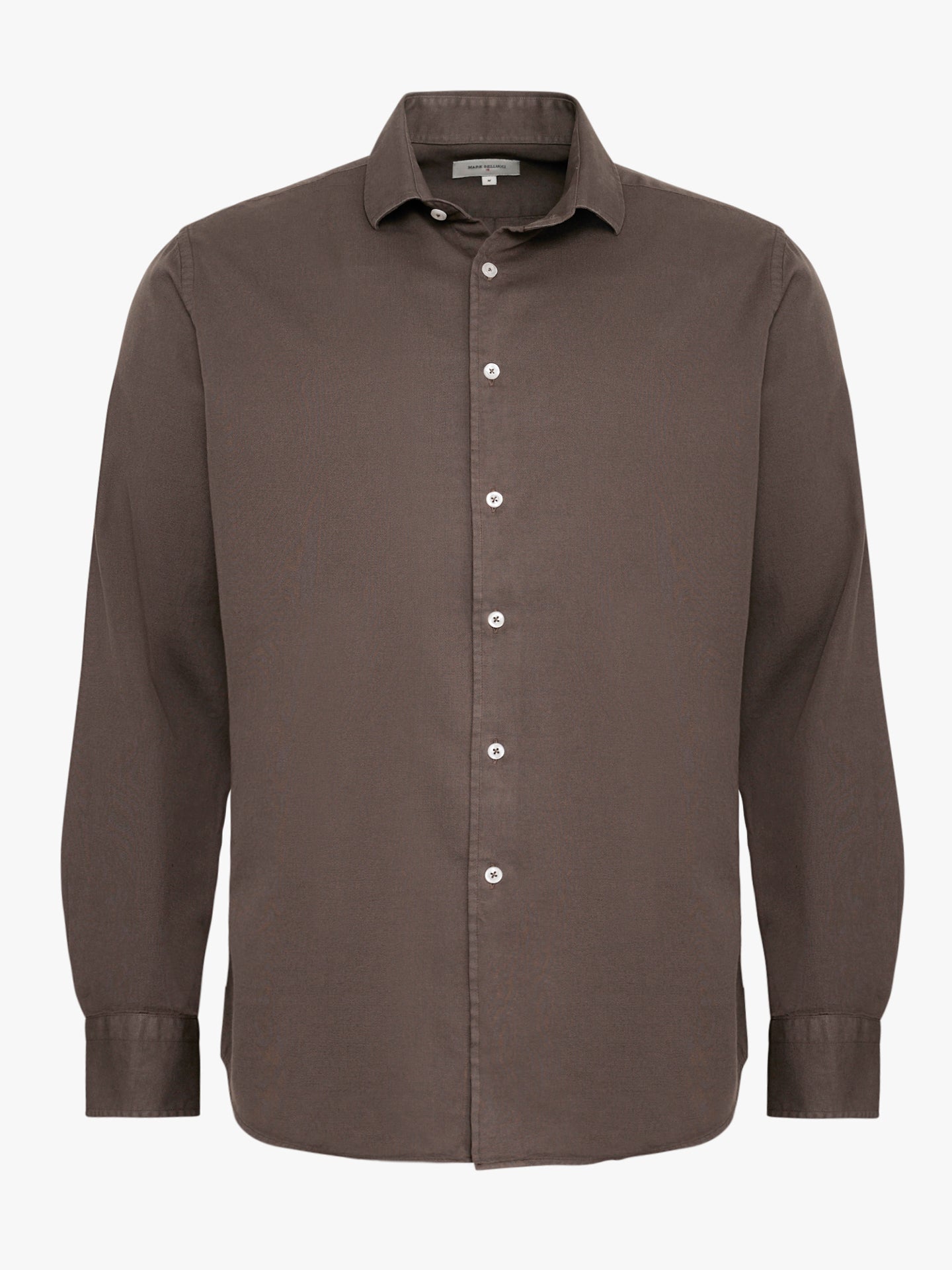 GRAY LONG SLEEVE REGULAR FIT SHIRT MARK BELLUCCI