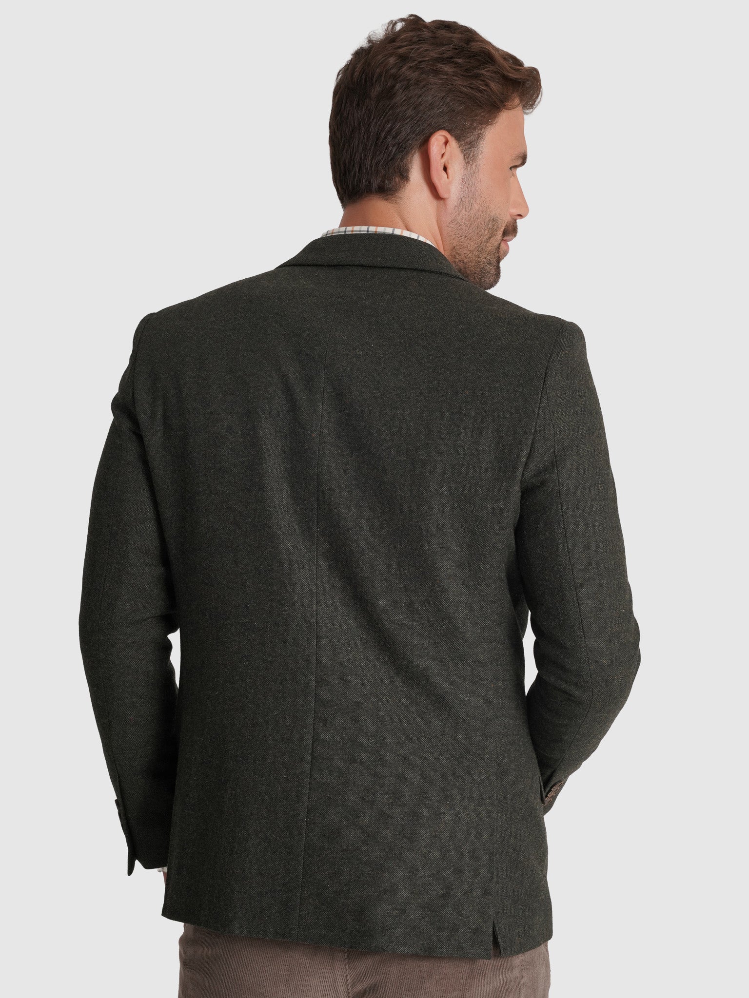 BLAZER LÃ REGULAR FIT VERDE LISO MR. BLUE