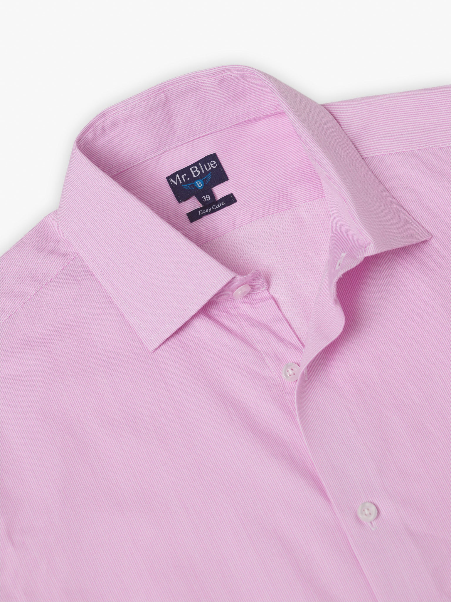 PINK LONG SLEEVE SHIRT CLASSIC FIT MR. BLUE