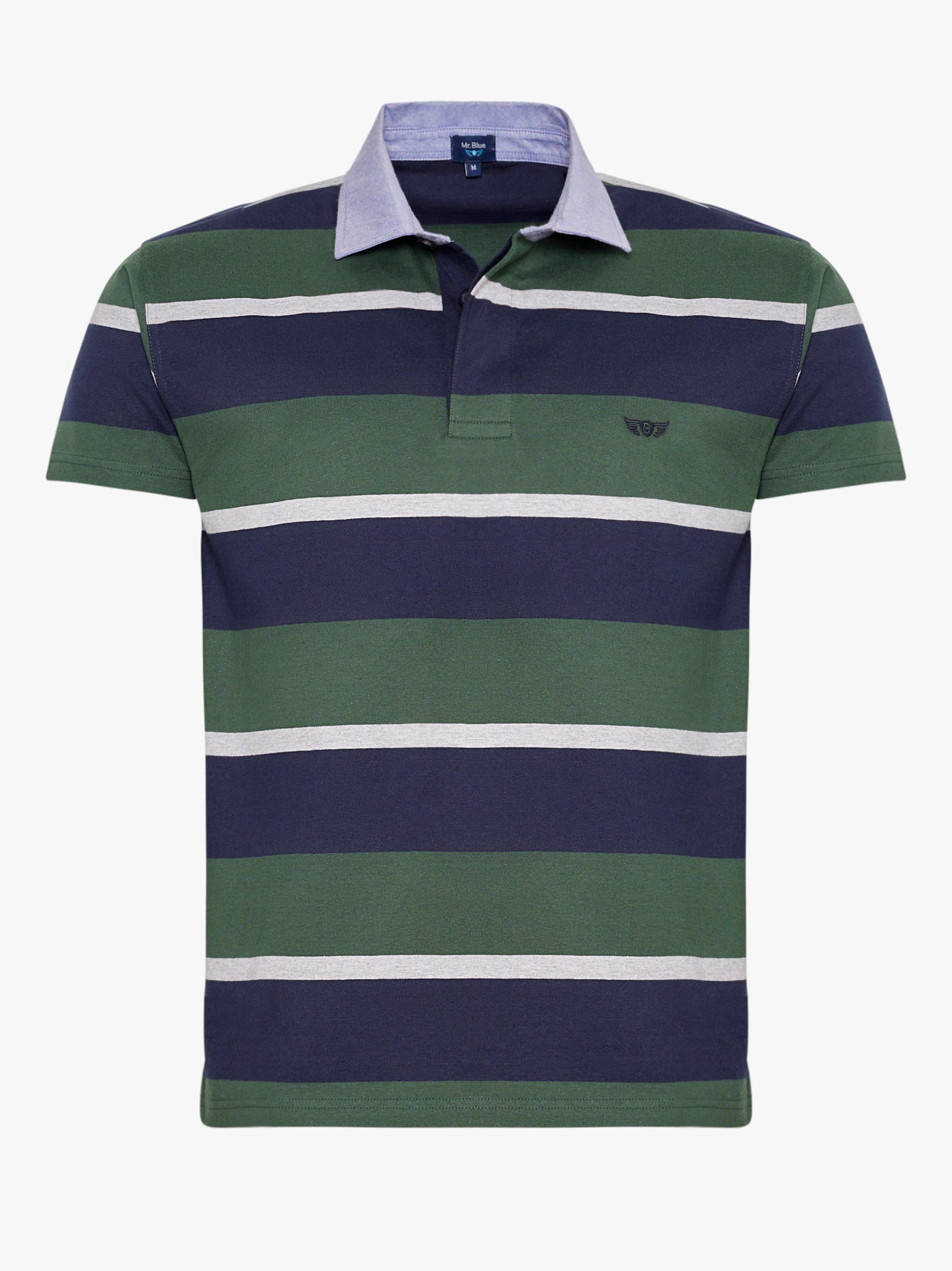Rubbie Regular Fit Rayas Verdes Mr. Blue
