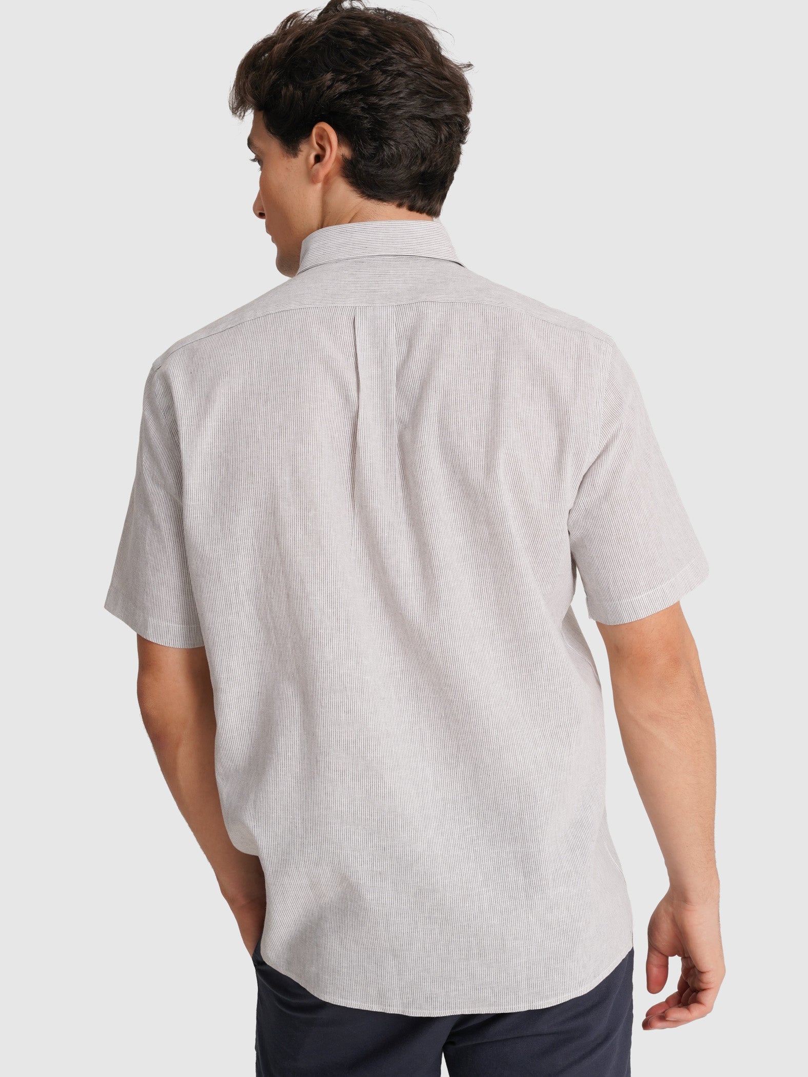 GRAY SHORT SLEEVE REGULAR FIT MR. BLUE