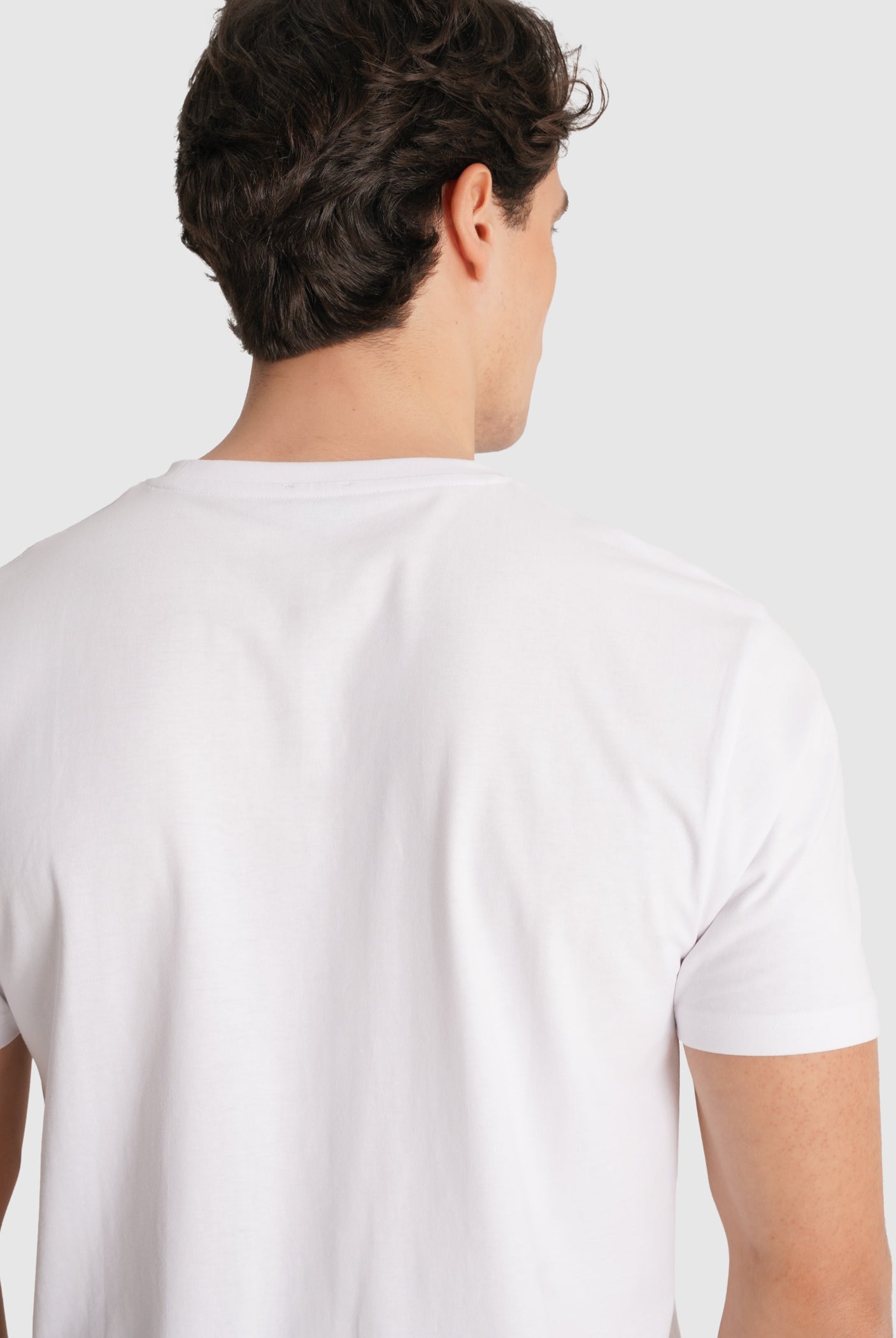 WHITE T-SHIRT SHORT SLEEVE REGULAR FIT MR. BLUE