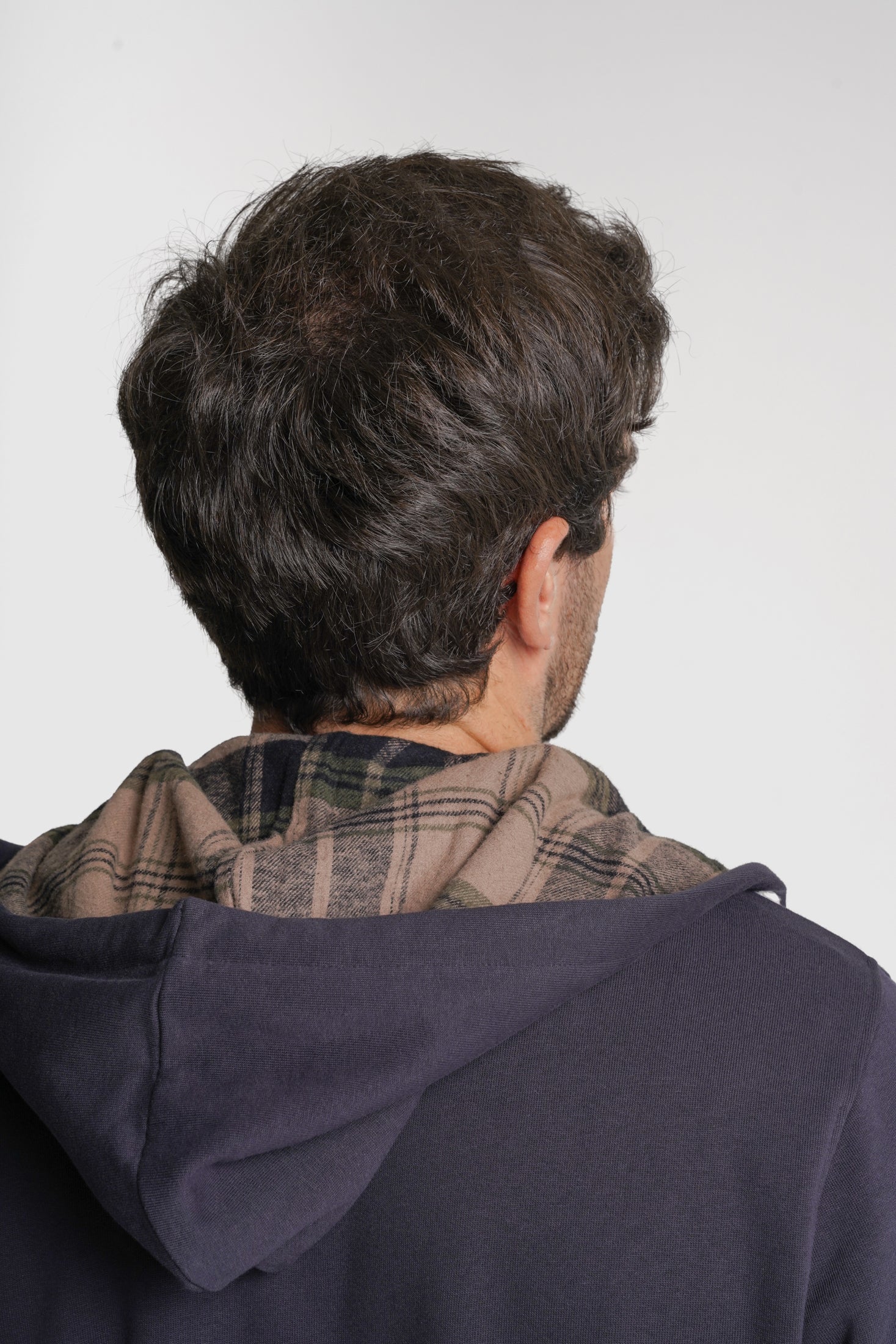 HOODIE ALGODÃO REGULAR FIT AZUL LISO MR. BLUE