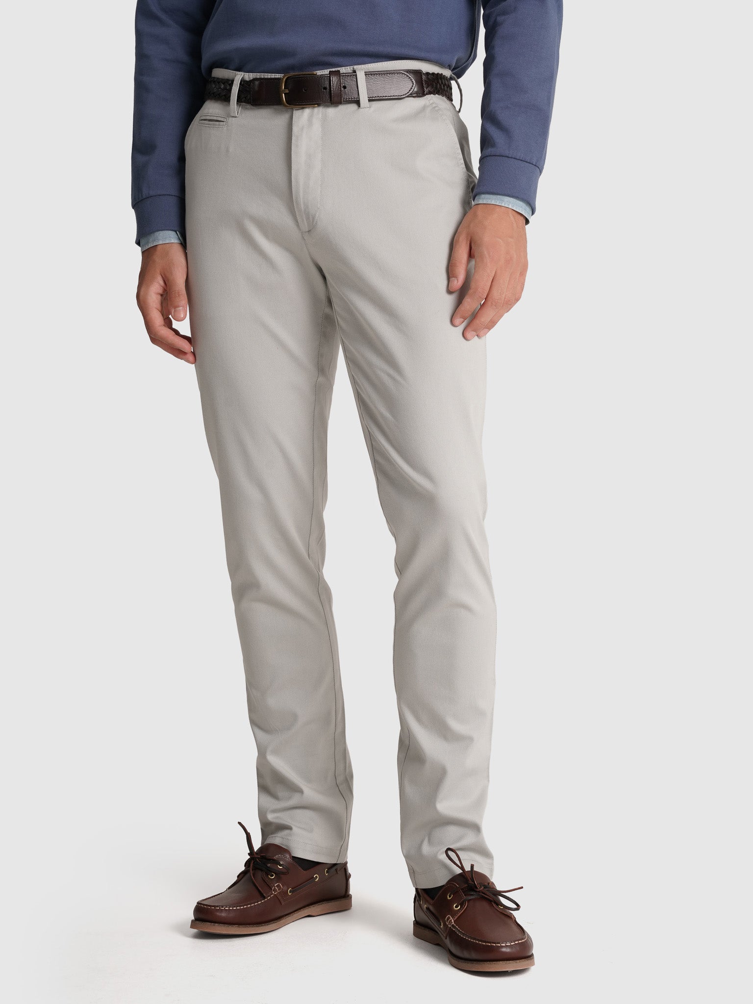GRAY COTTON SLIM FIT MR. BLUE