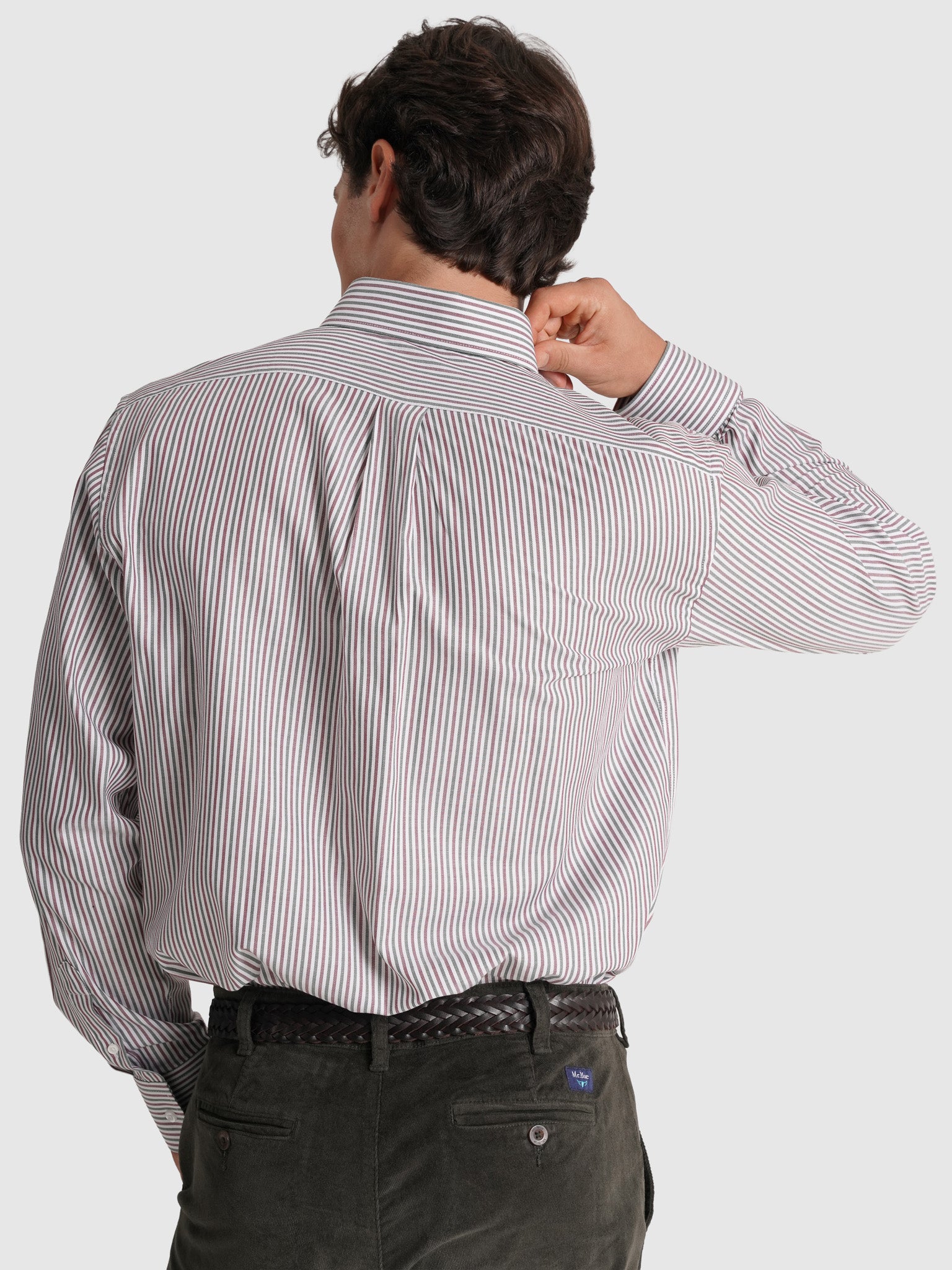GREEN COTTON SHIRT LONG SLEEVE REGULAR FIT MR. BLUE