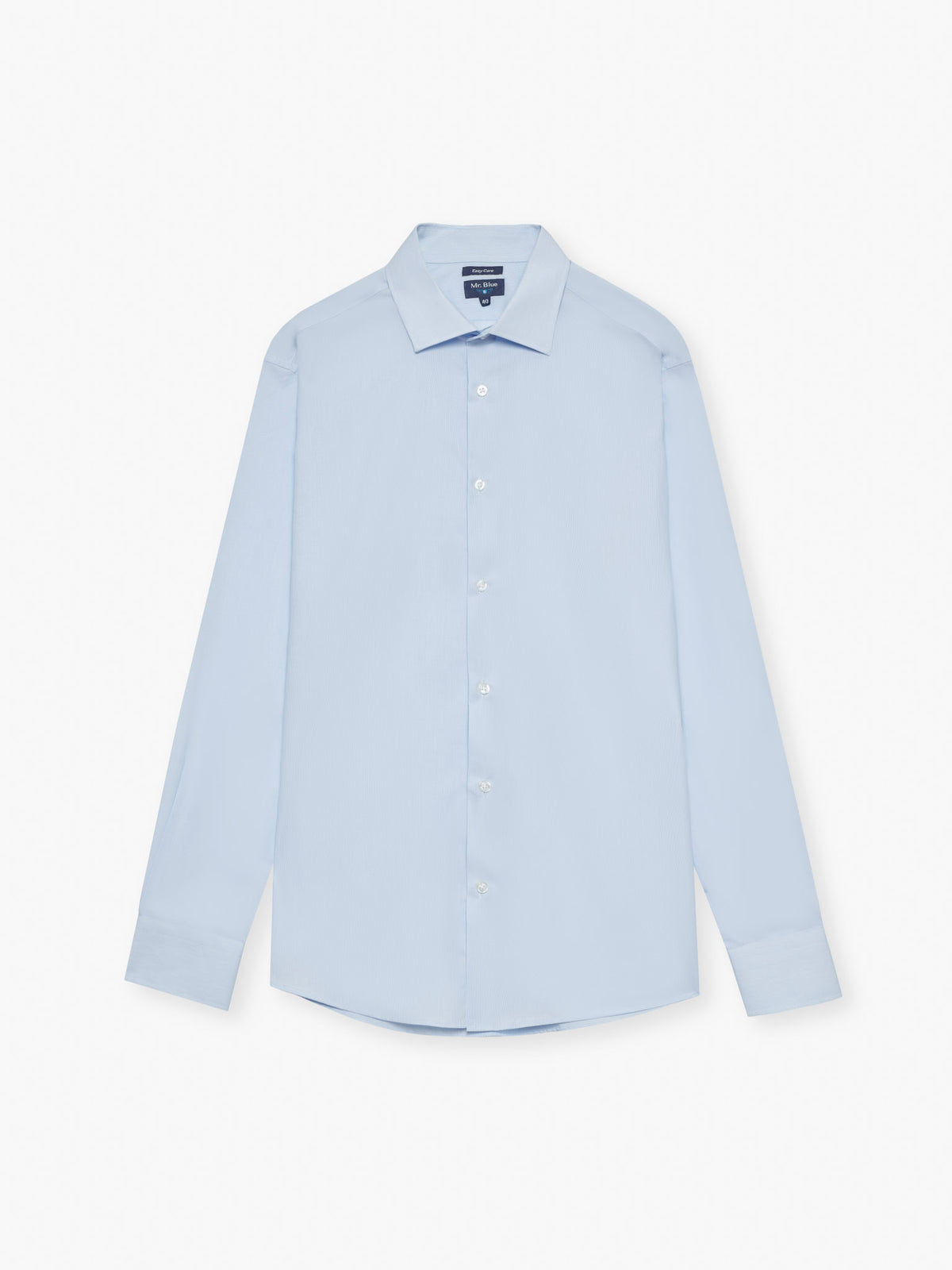 CAMISA POPELINE CLASSIC FIT AZUL ÀS RISCAS MR. BLUE