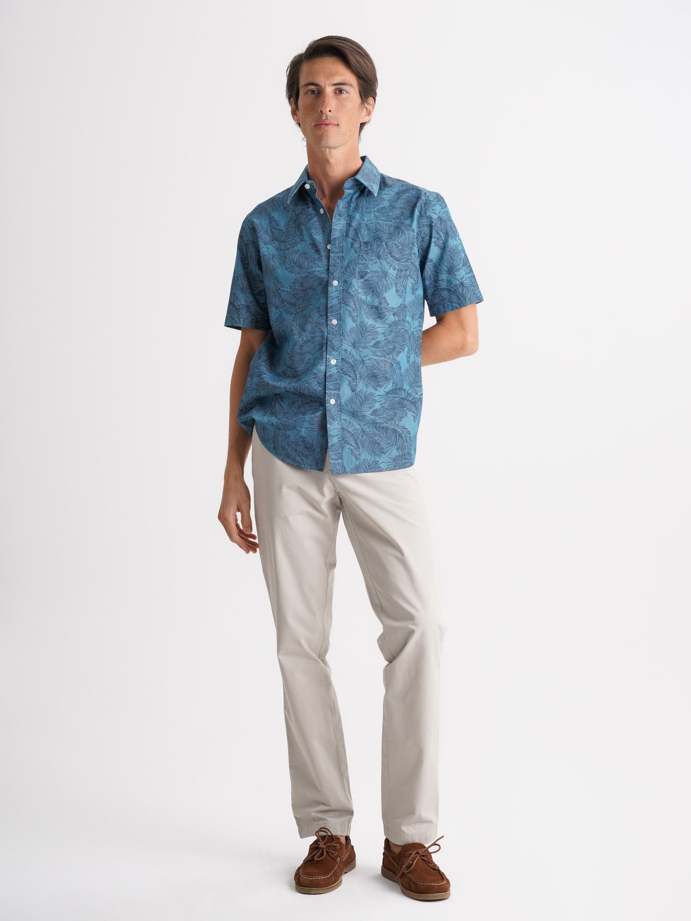 Camisa Regular Fit Azul Mr. Blue