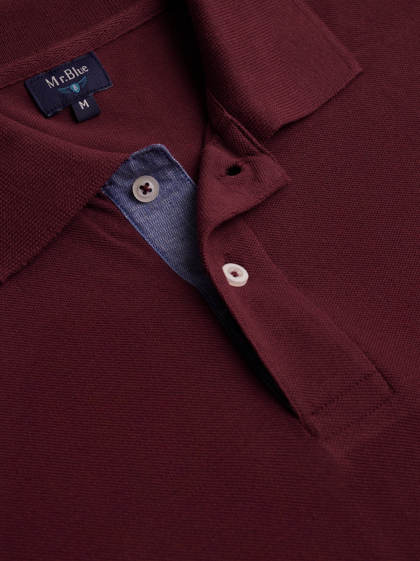 Polo de piquet rojo de corte estándar de Mr. Blue