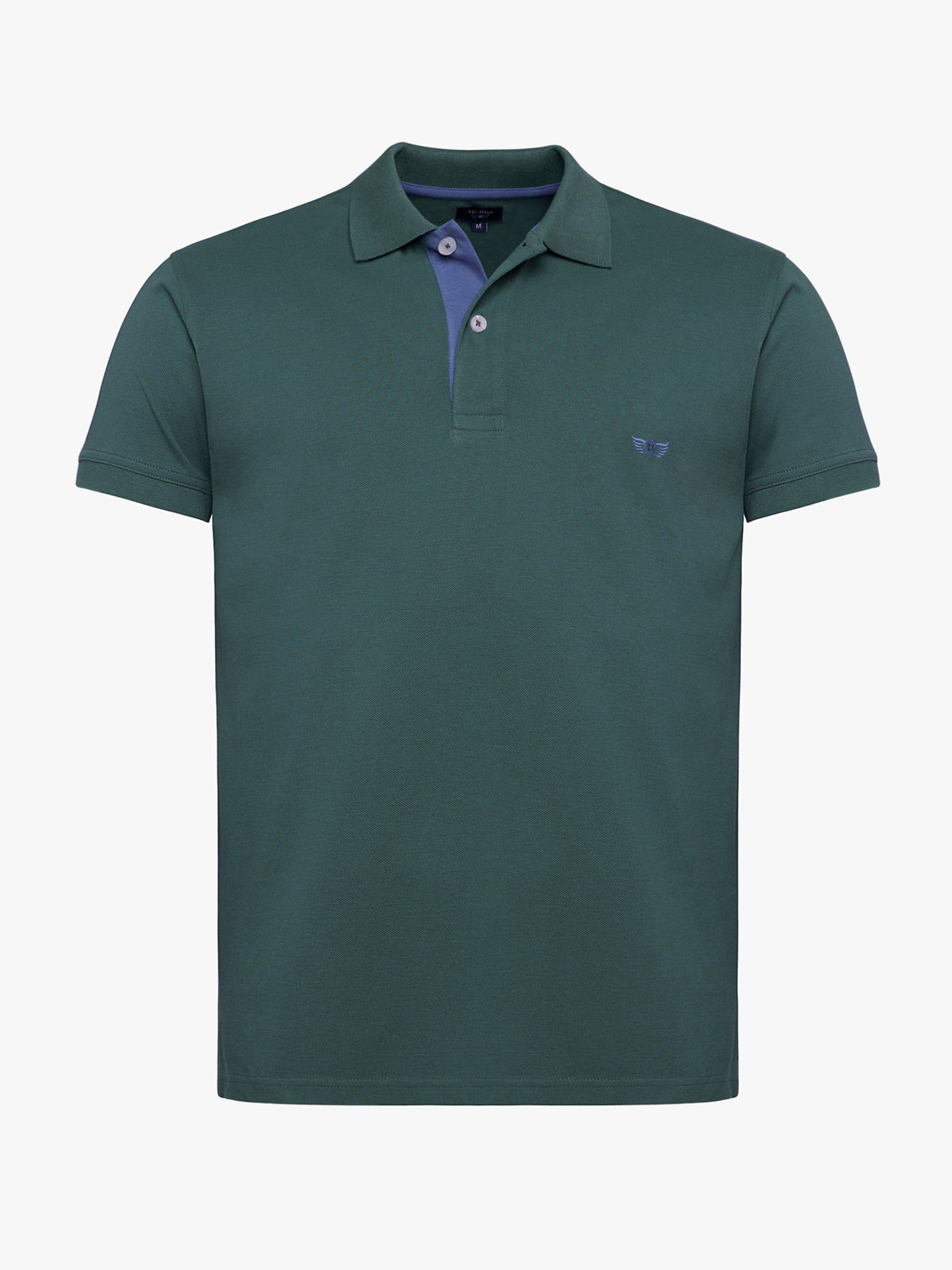 Polo Regular Fit Piquet Azul Mr. Blue