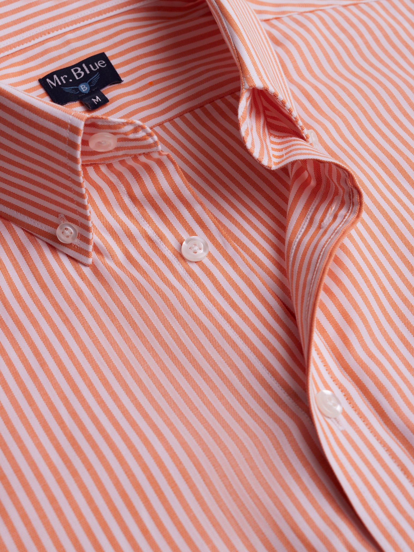 Camisa Oxford Regular Fit Naranja Mr. Blue