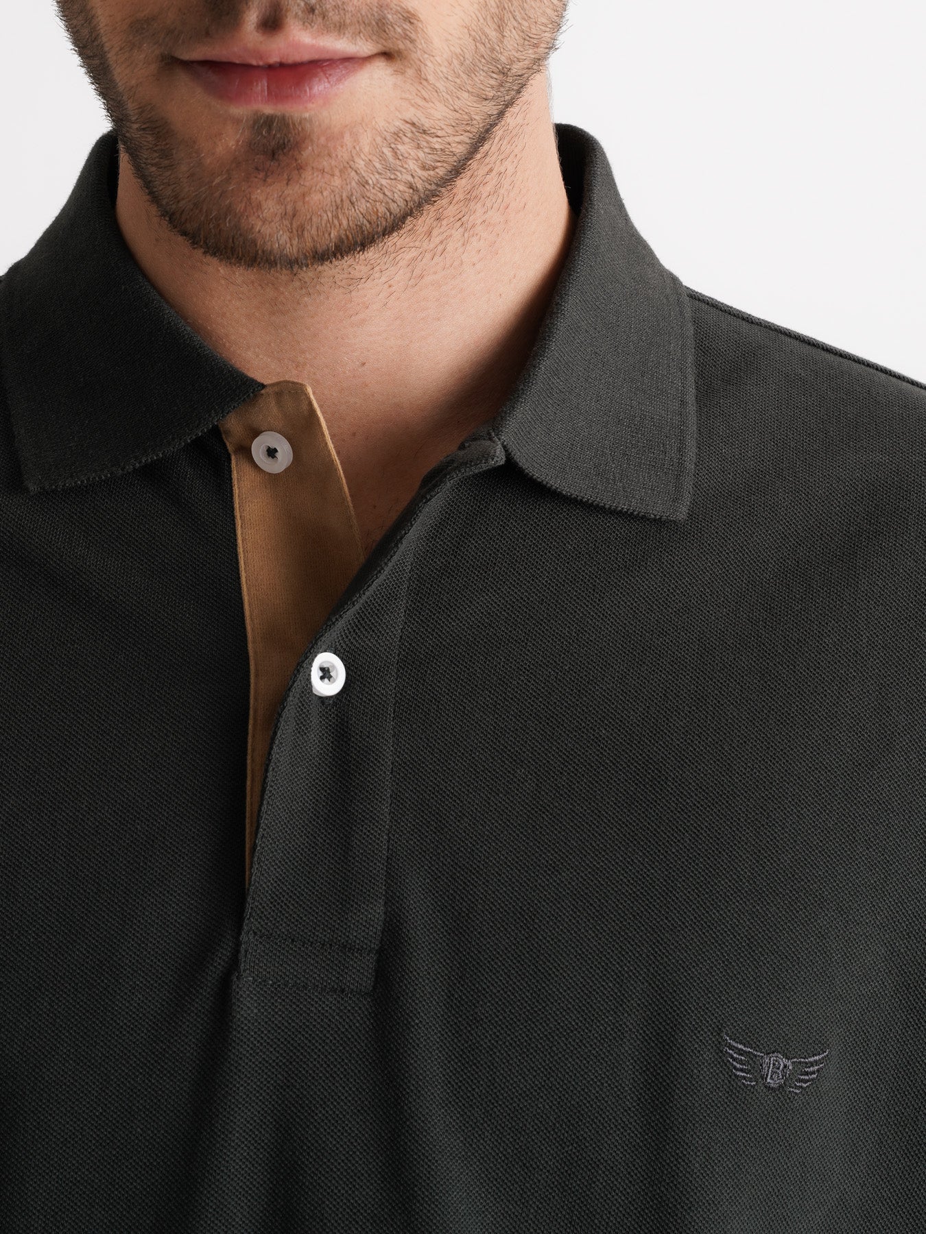 Mr. Blue Regular Fit Piquet Gray Polo Shirt
