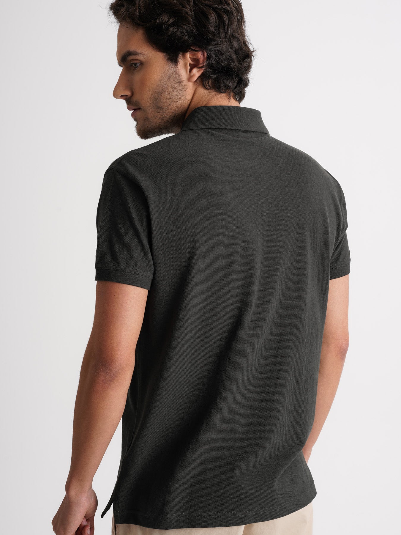 Mr. Blue Regular Fit Piquet Gray Polo Shirt