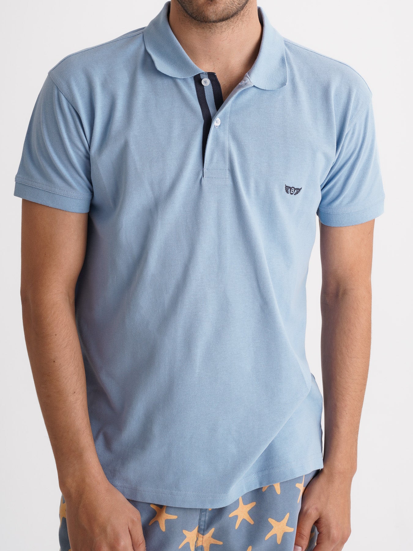 Mr. Blue Regular Fit Piquet Polo Shirt