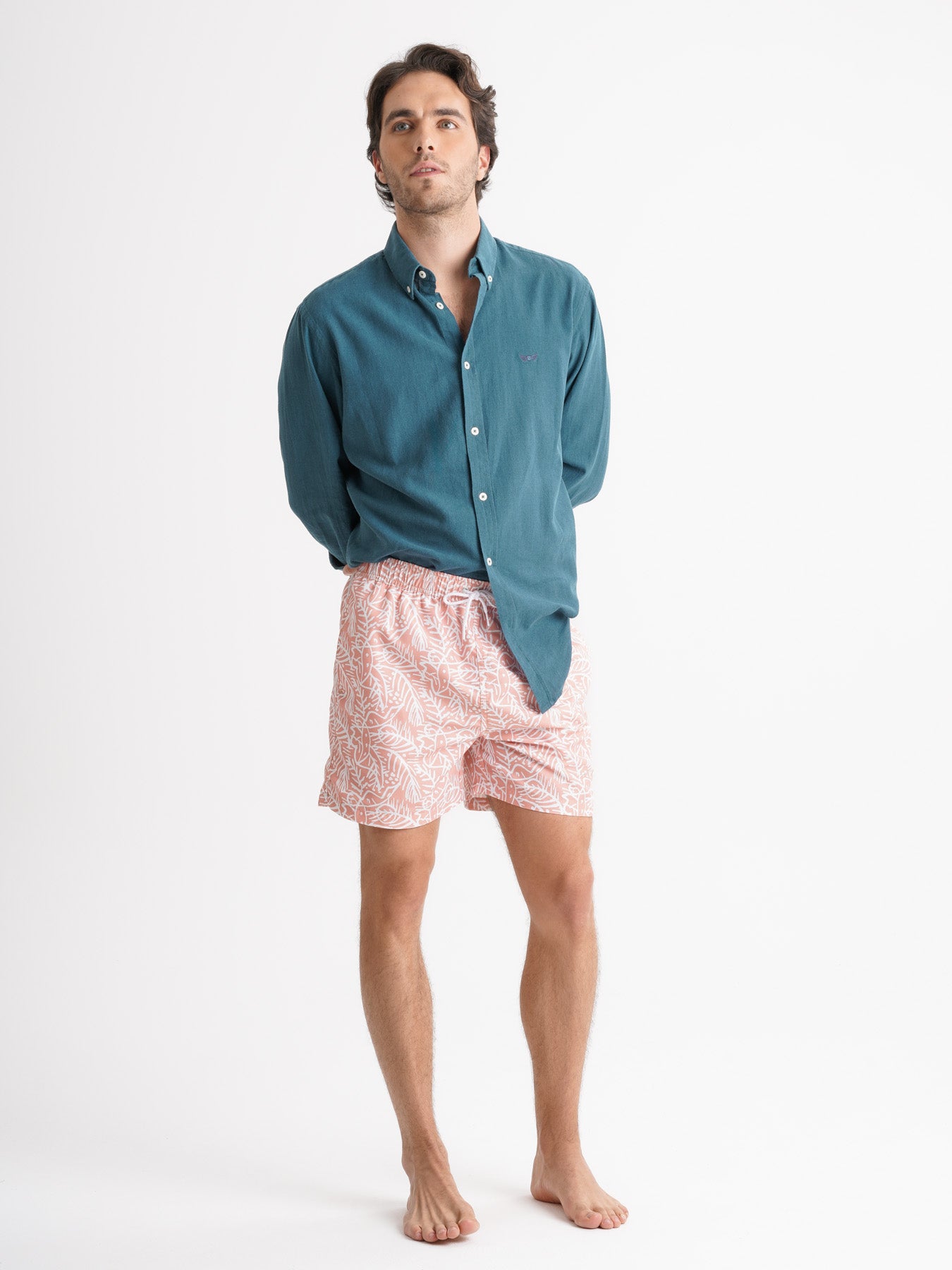 Mr. Blue Italian Orange Swimsuit