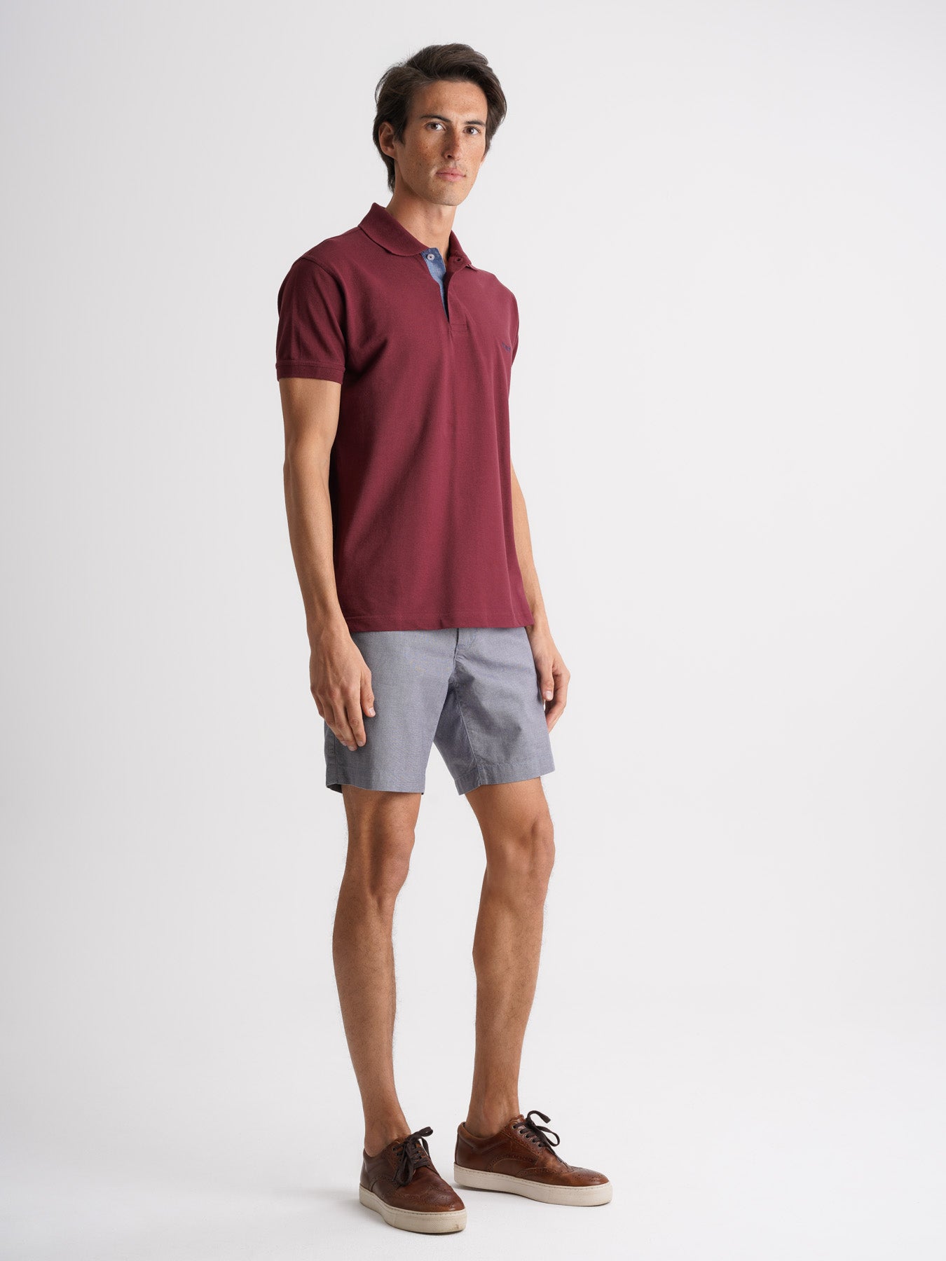 Polo de piquet rojo de corte estándar de Mr. Blue