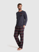 PIJAMA AZUL MANGA LARGA REGULAR FIT MR. AZUL