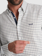 CAMISA FRANELA AZUL MANGA LARGA REGULAR FIT MR. AZUL