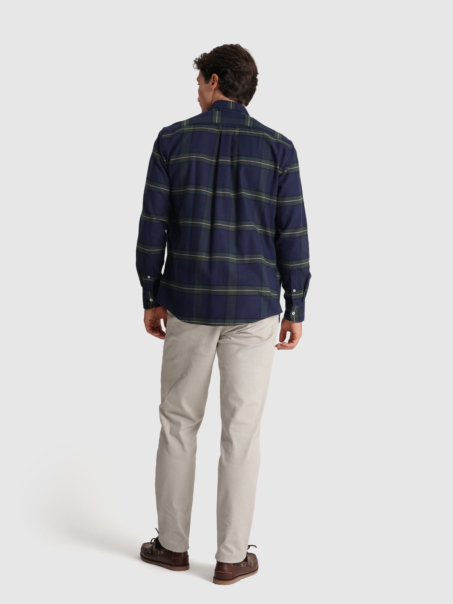 CAMISA ALGODÓN AZUL MANGA LARGA REGULAR FIT MR. AZUL