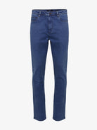 CALÇAS GANGA AZUIS REGULAR FIT MR. BLUE