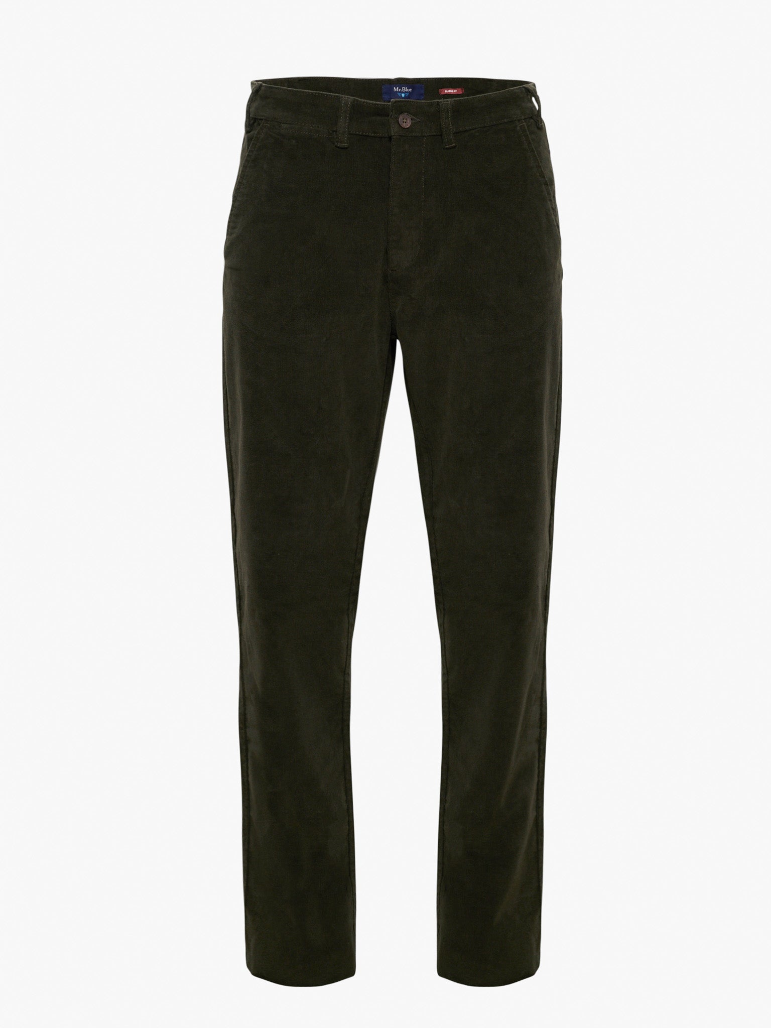 PANTALÓN DE ALGODÓN VERDE CLASSIC FIT MR. AZUL