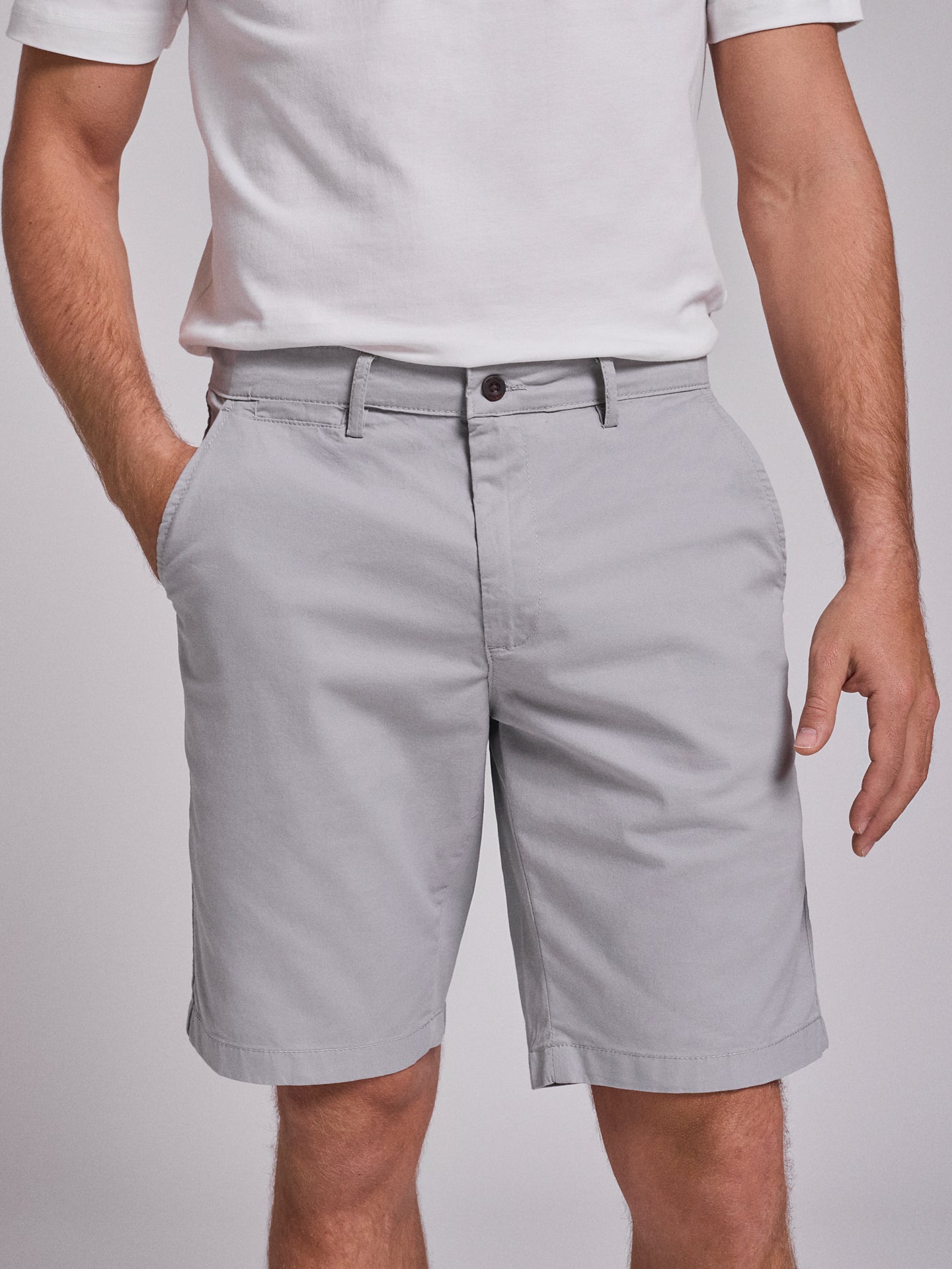 GRAY COTTON BERMUDA REGULAR FIT MR. BLUE