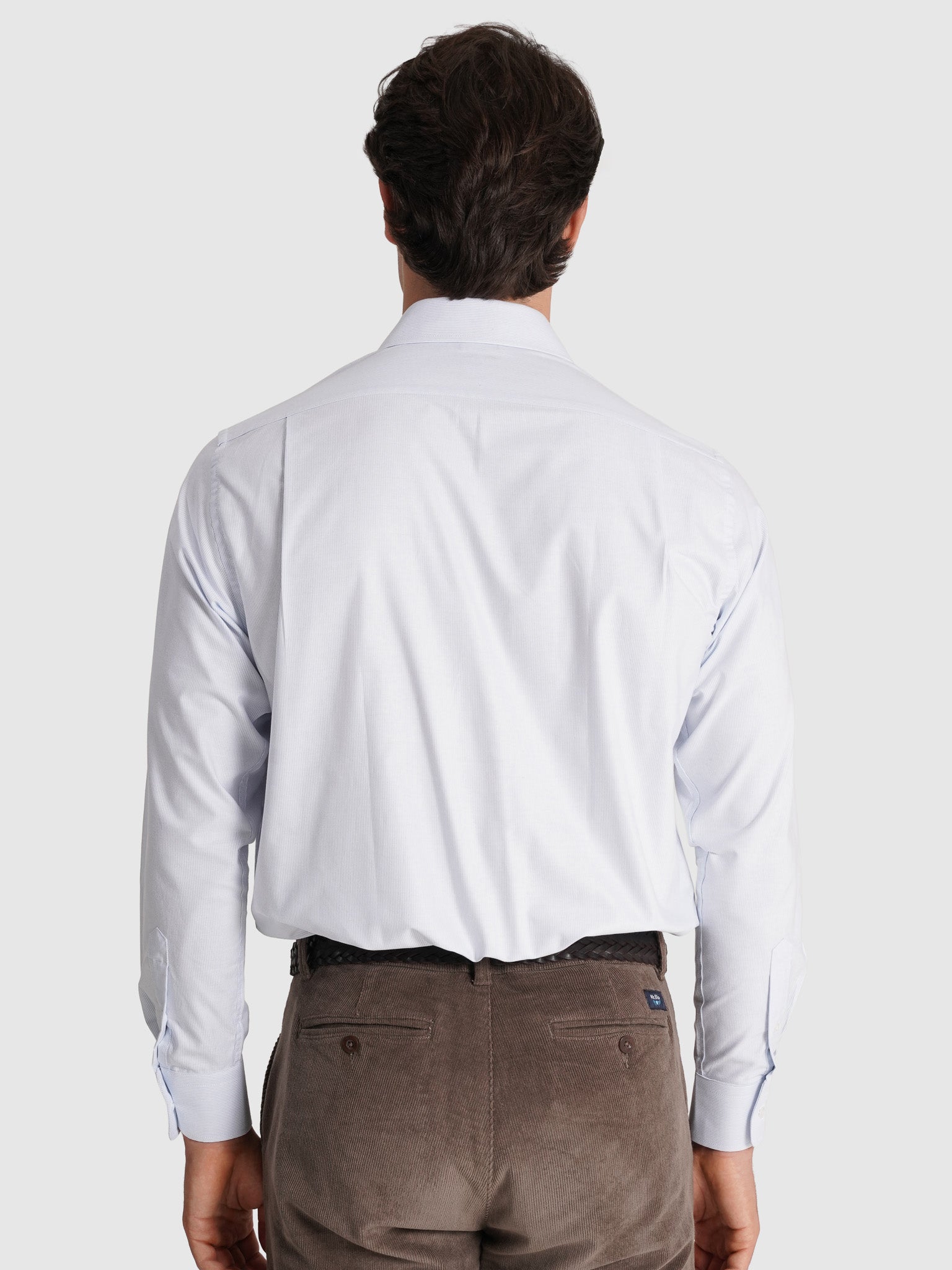 LONG SLEEVE BLUE COTTON SHIRT CLASSIC FIT MR. BLUE
