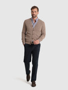 BEIGE WOOL PULLOVER LONG SLEEVE REGULAR FIT MR. BLUE