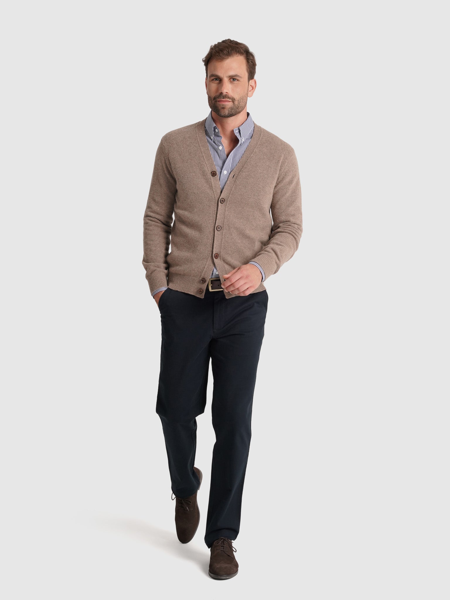 BEIGE WOOL PULLOVER LONG SLEEVE REGULAR FIT MR. BLUE