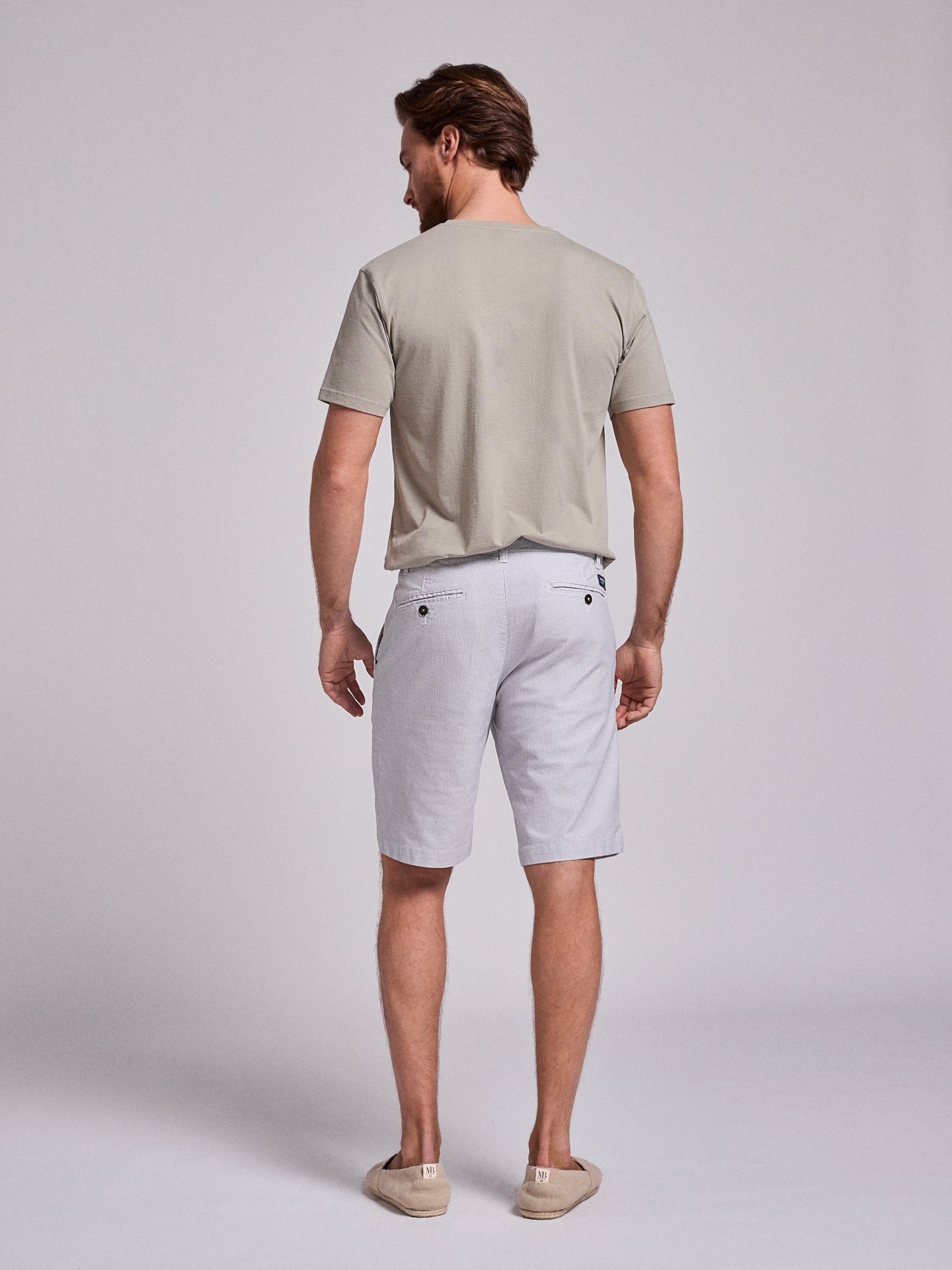 BERMUDA DE ALGODÓN AZUL REGULAR FIT MR. AZUL