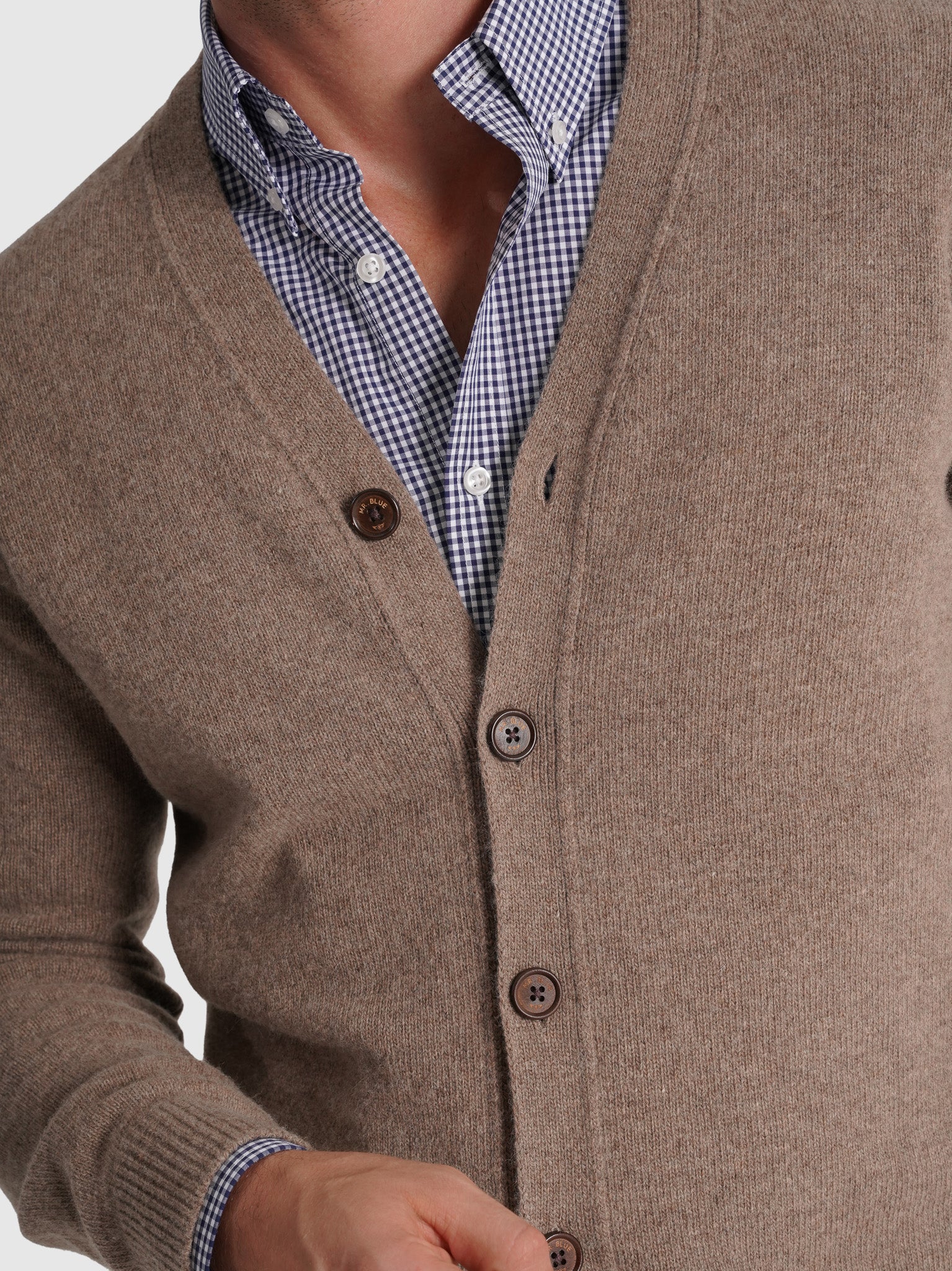 BEIGE WOOL PULLOVER LONG SLEEVE REGULAR FIT MR. BLUE