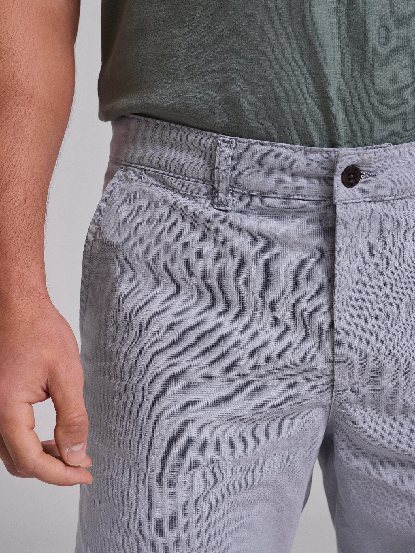 BERMUDA DE ALGODÓN AZUL REGULAR FIT MR. AZUL
