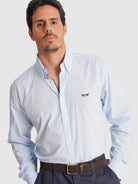 BLUE COTTON SHIRT LONG SLEEVE REGULAR FIT MR. BLUE