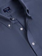 CAMISA ALGODÃO AZUL MANGA COMPRIDA REGULAR FIT MR. BLUE