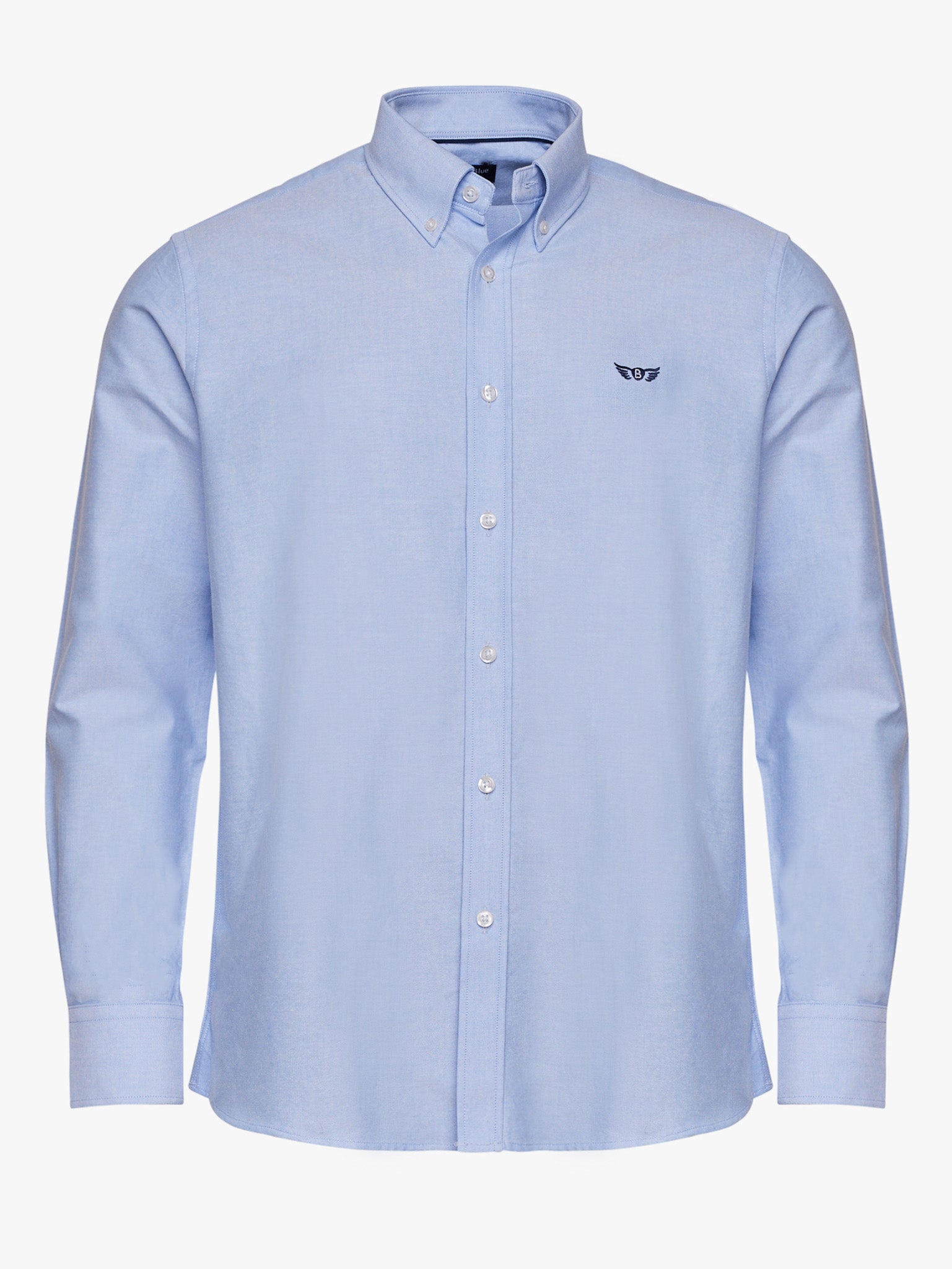 CAMISA ALGODÓN AZUL MANGA LARGA REGULAR FIT MR. AZUL
