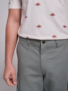 GREEN COTTON BERMUDA REGULAR FIT MR. BLUE