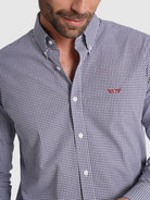 CAMISA ALGODÓN AZUL MANGA LARGA REGULAR FIT MR. AZUL