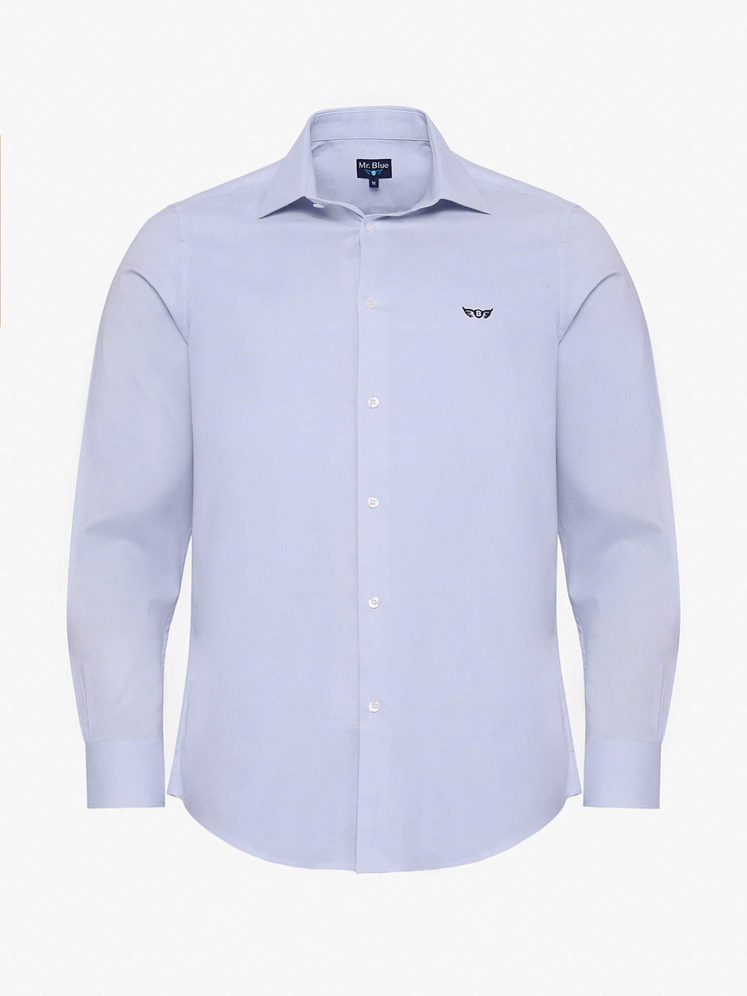 BLUE COTTON SHIRT LONG SLEEVE SLIM FIT MR. BLUE
